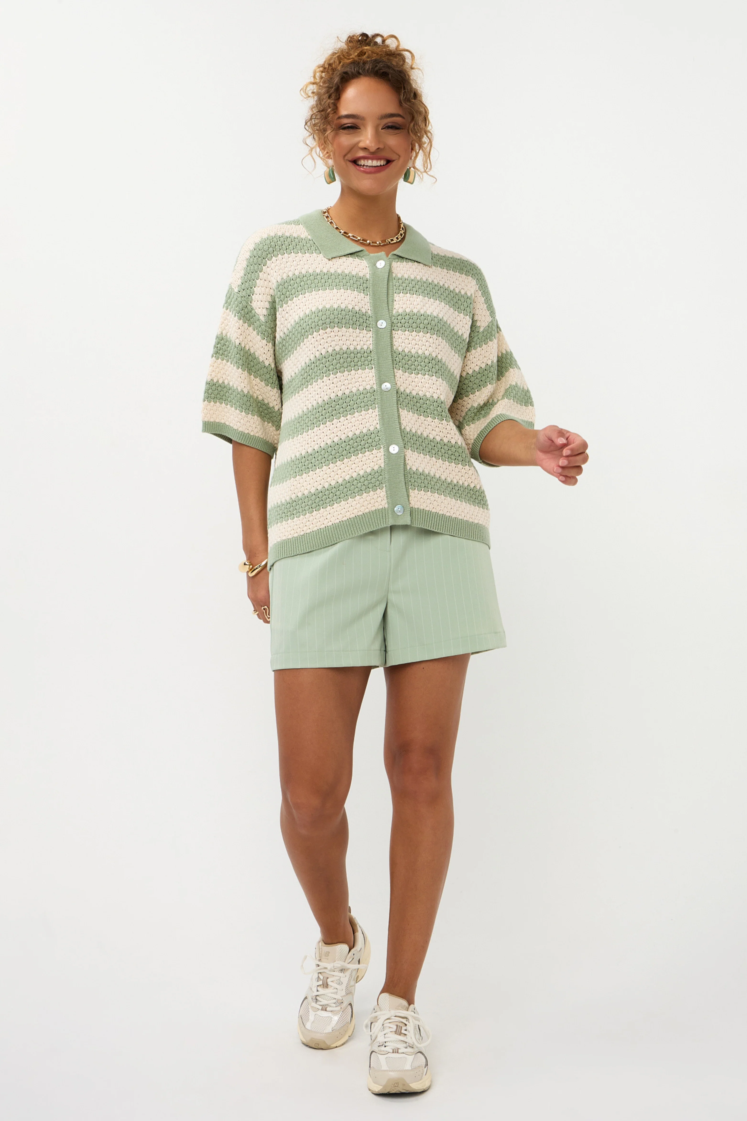 Short Sibel Sage Green - Image 8