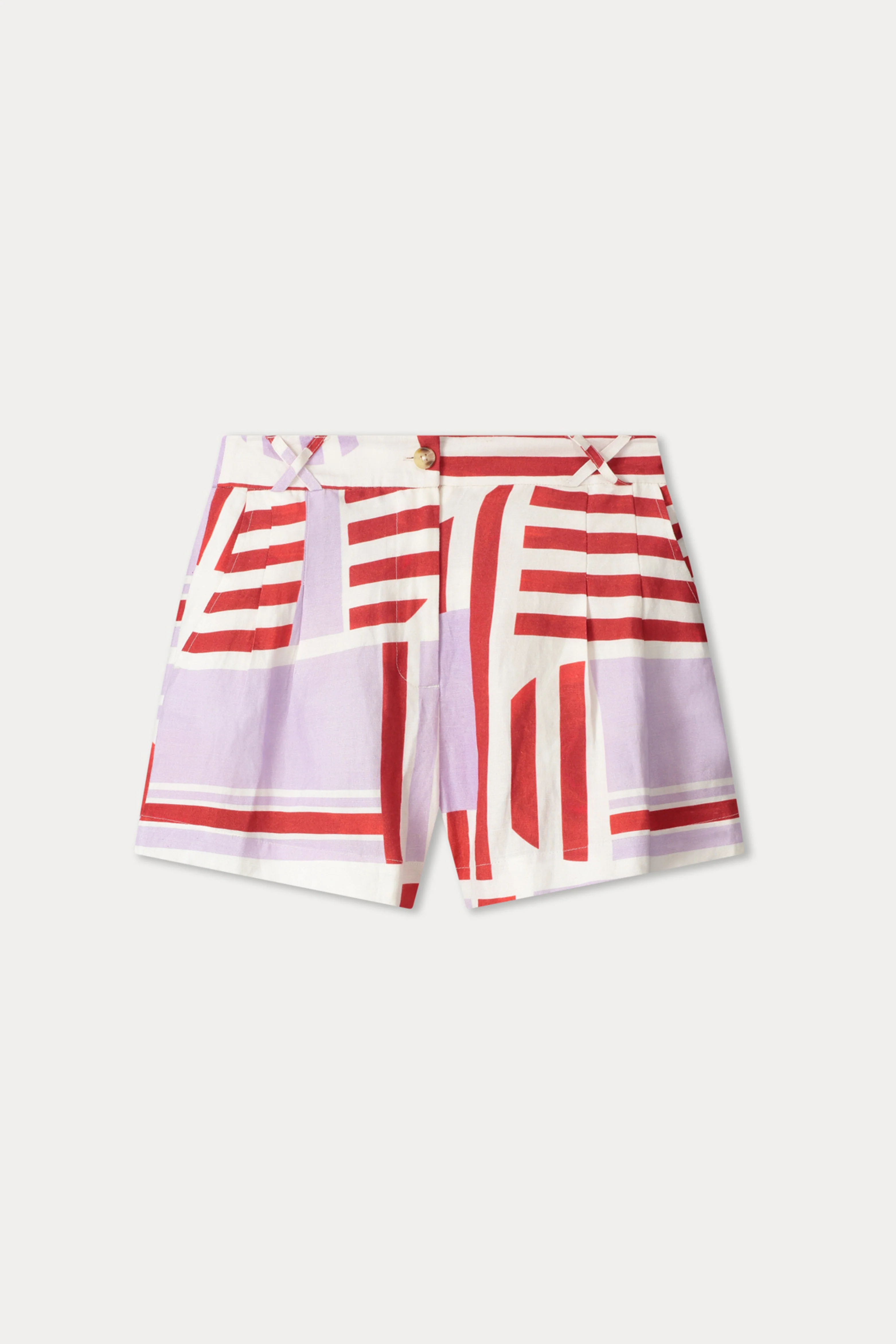 Short Sundeck Linen Multi Colour SP9595 - Image 4
