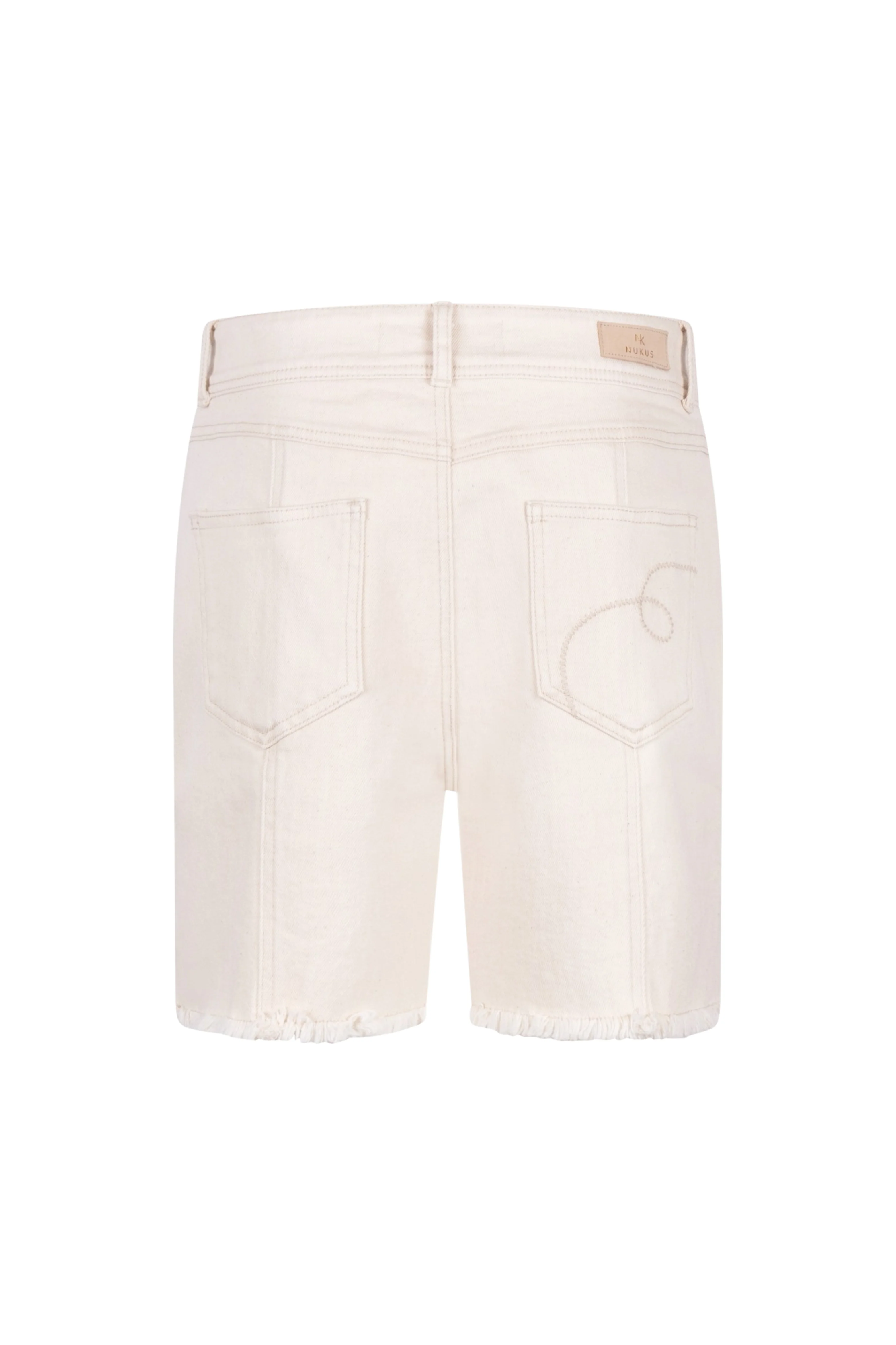 Short Tanya Ruffle Offwhite NKS09067 - Image 5