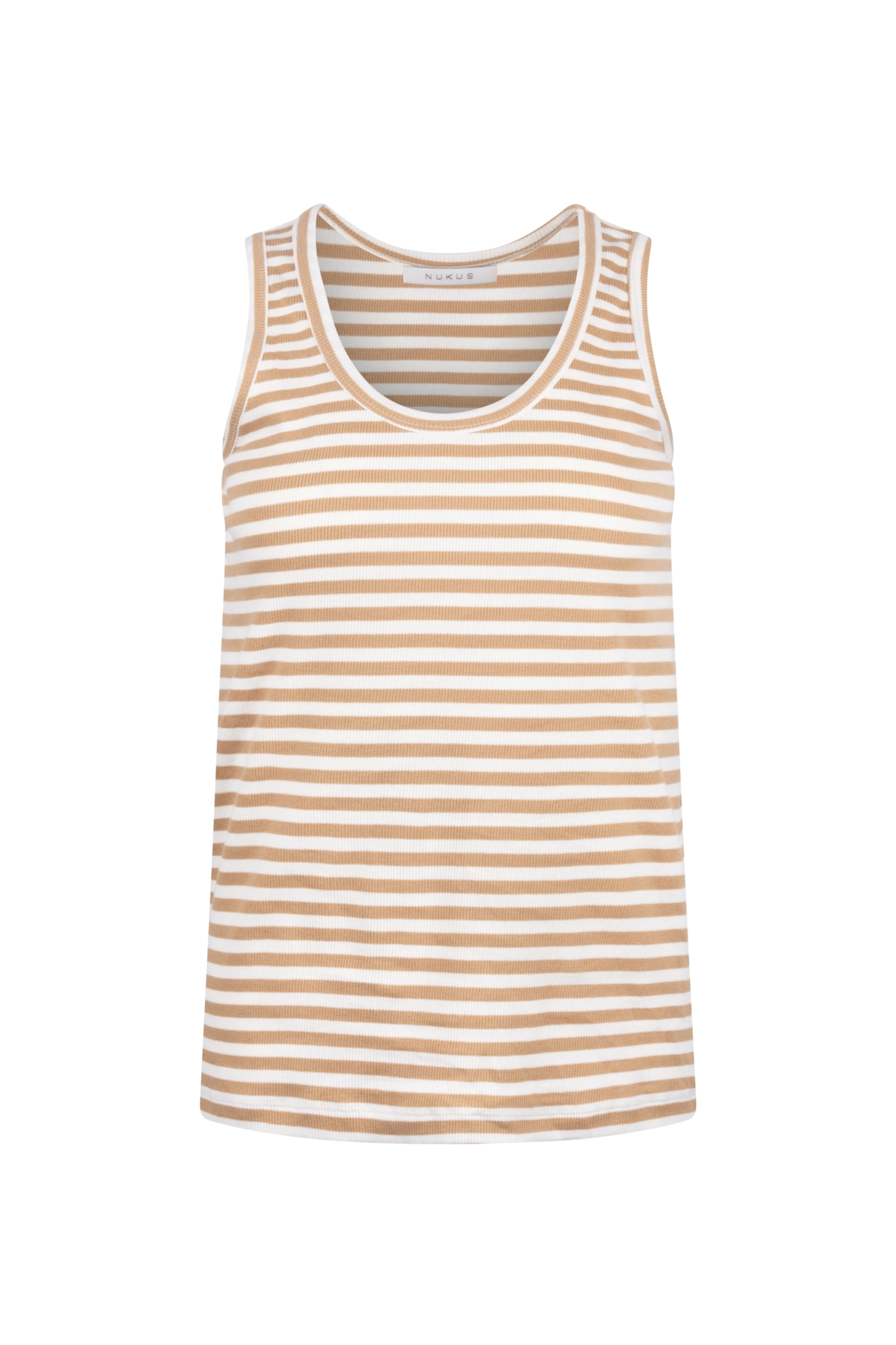 Singlet Steffie Offwhite Camel NKS01169 - Image 3