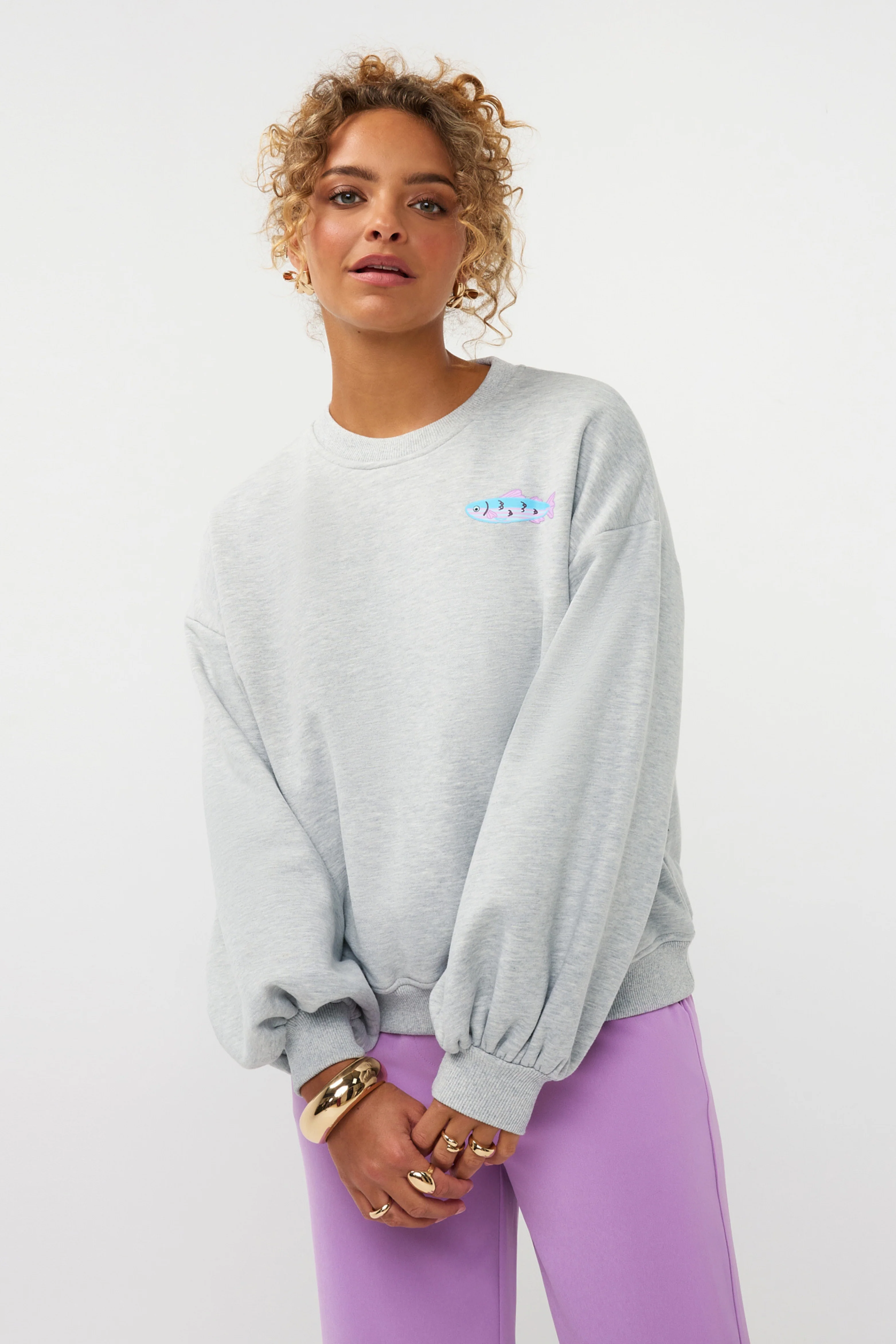 Sweater Catch Me Grey Melange - Image 5