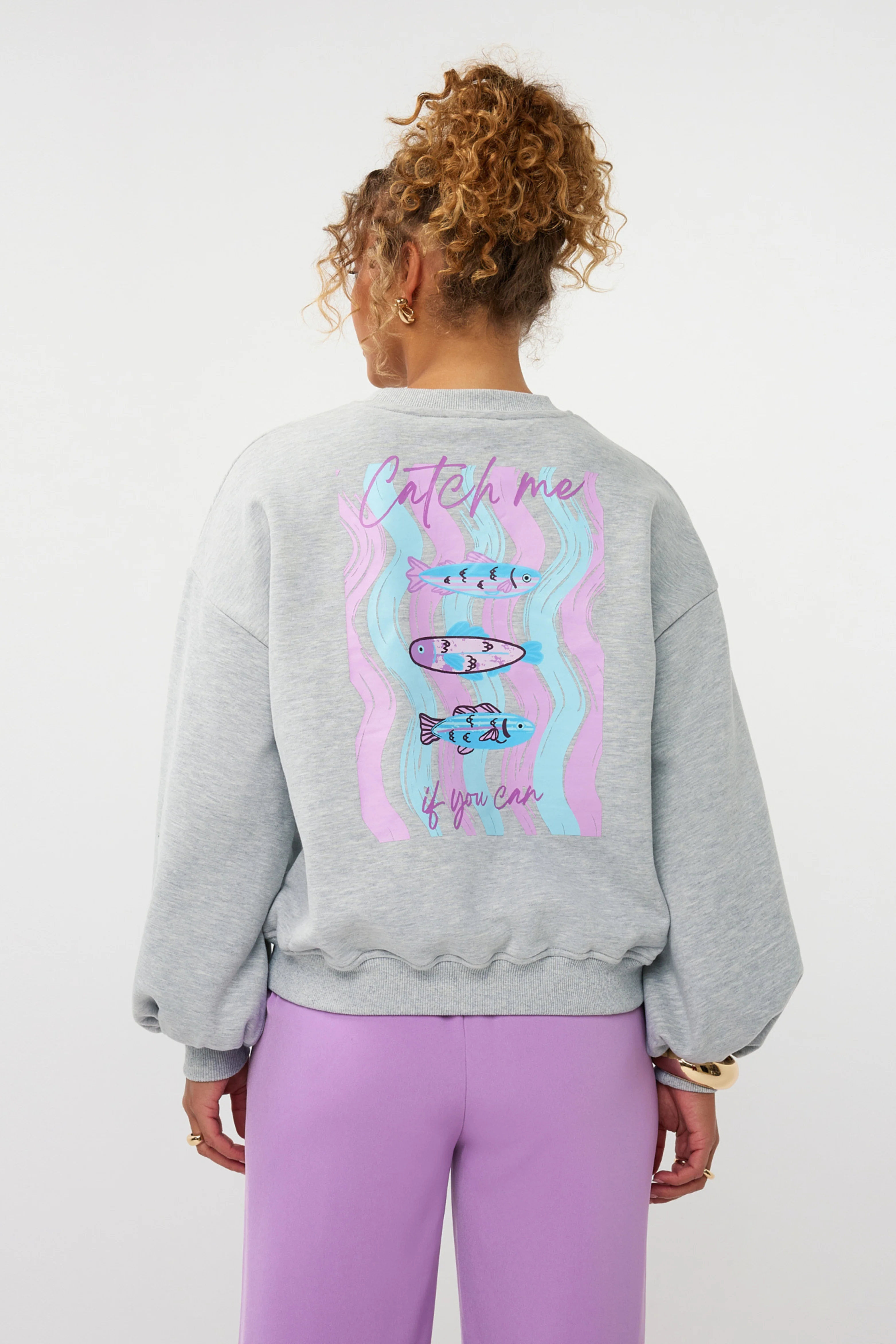 Sweater Catch Me Grey Melange - Image 6