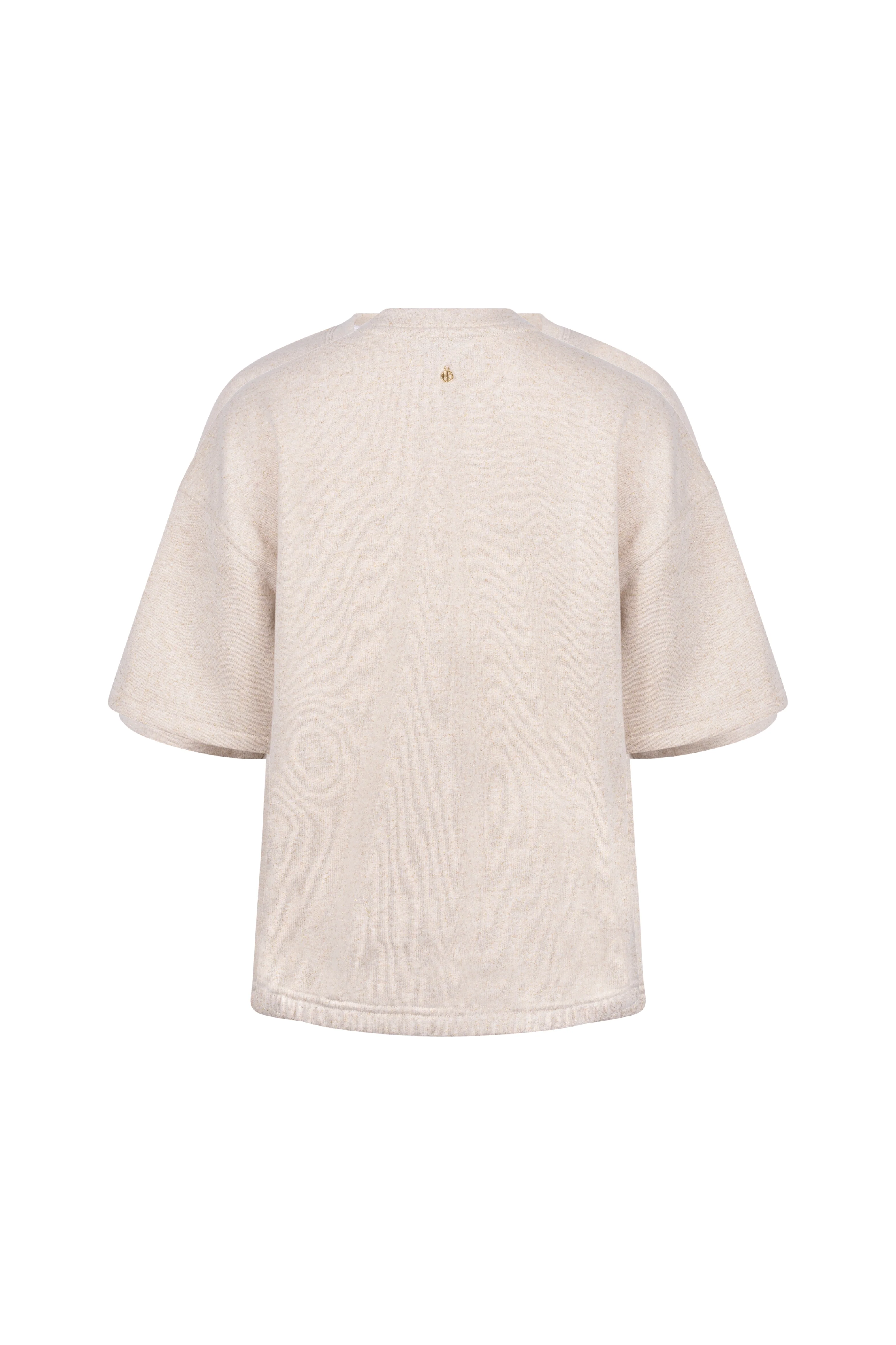 Sweater Cici Lurex V-neck Sand NKS03065 - Image 5