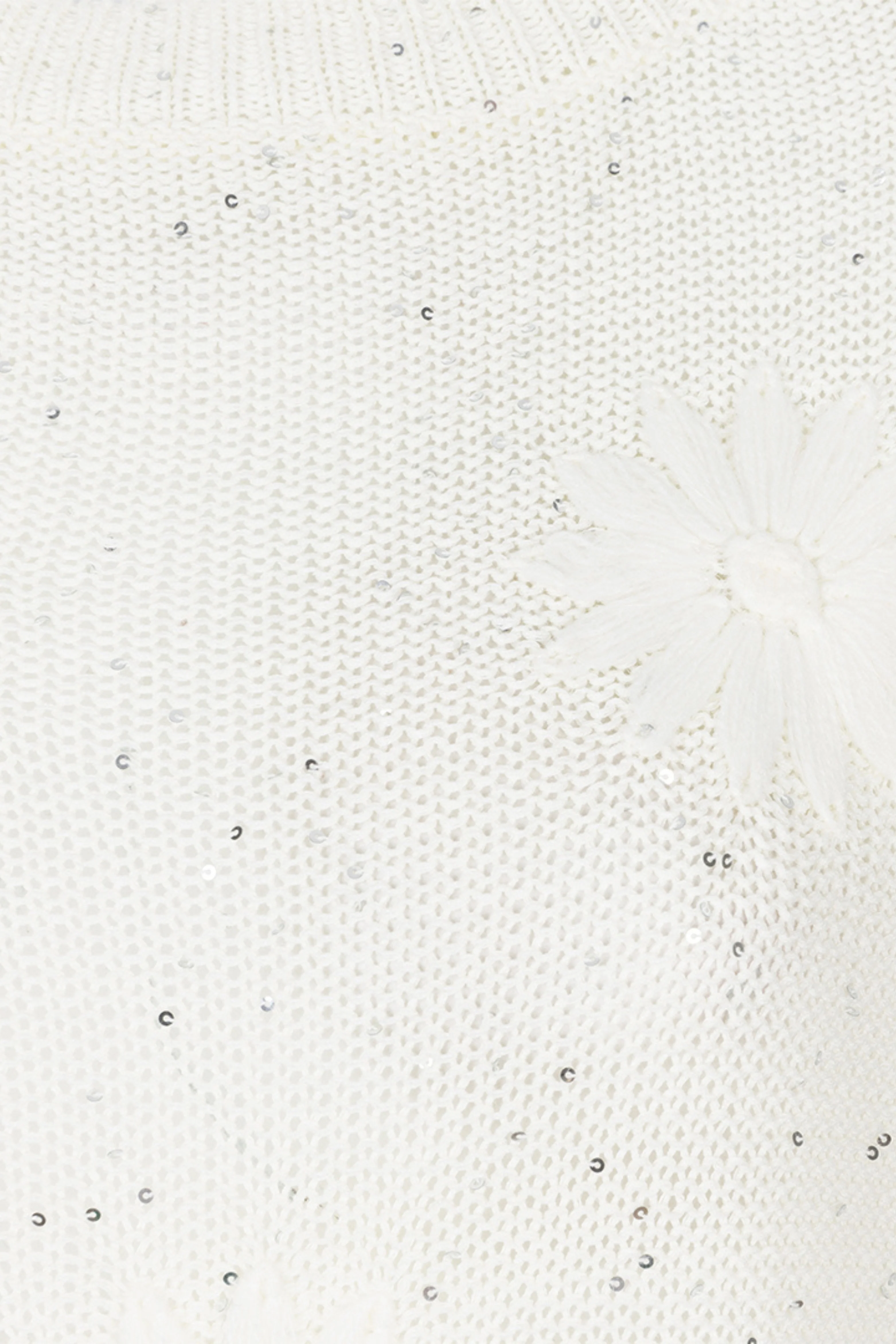 Sweater Embroidery Flowers Offwhite HS26.02220 - Image 8