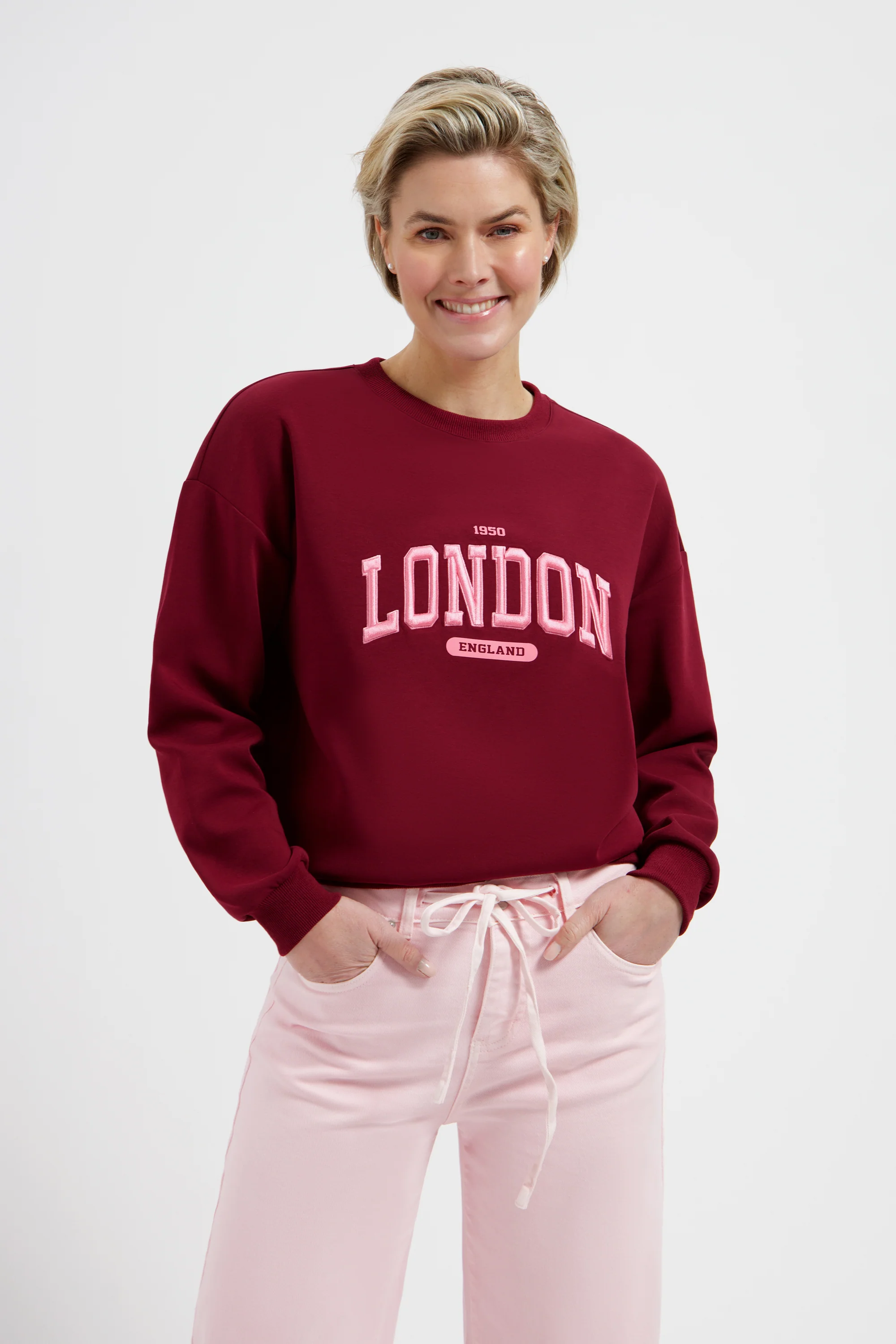 Sweater London Burgundy L25-301-3044 - Image 4