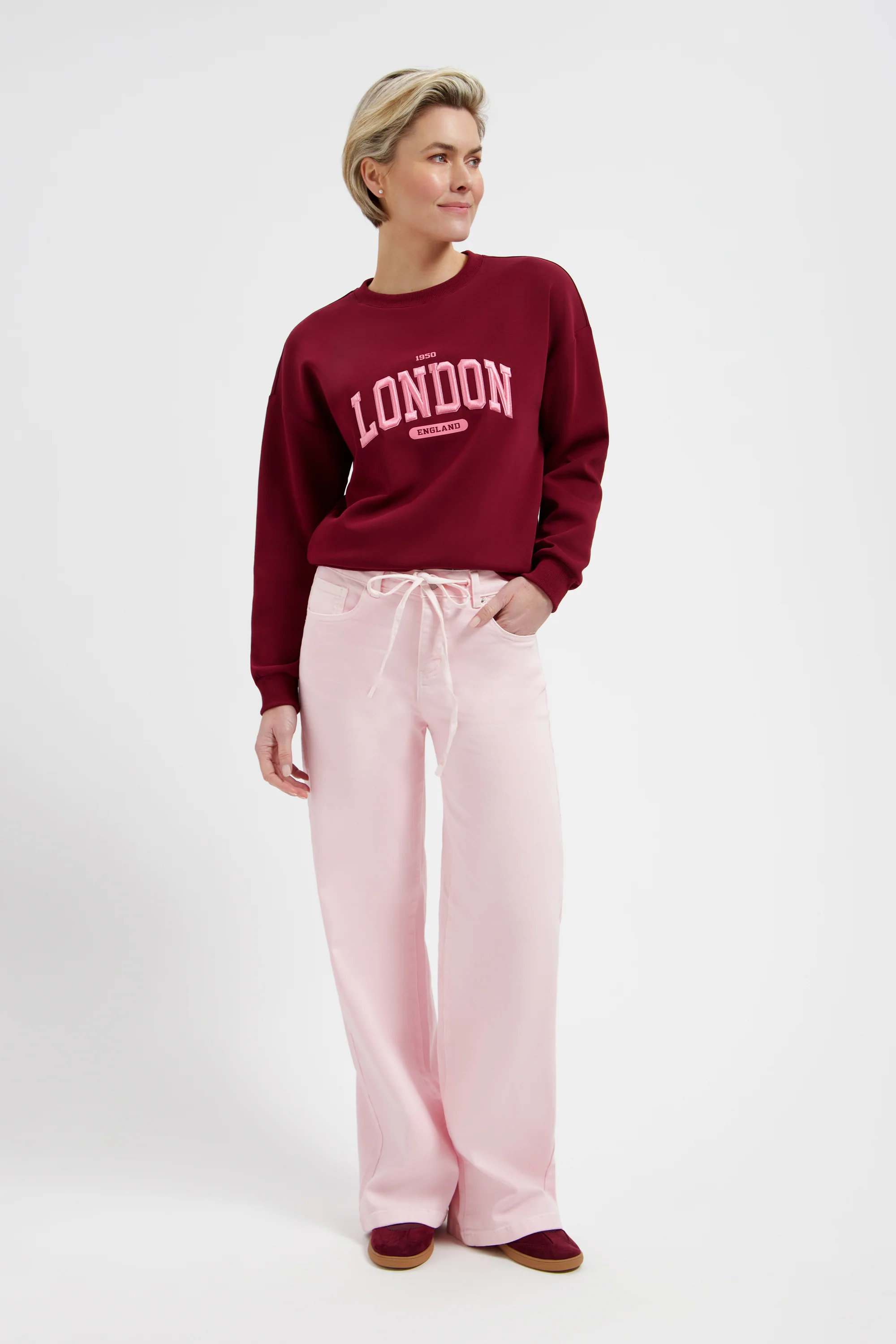 Sweater London Burgundy L25-301-3044 - Image 5