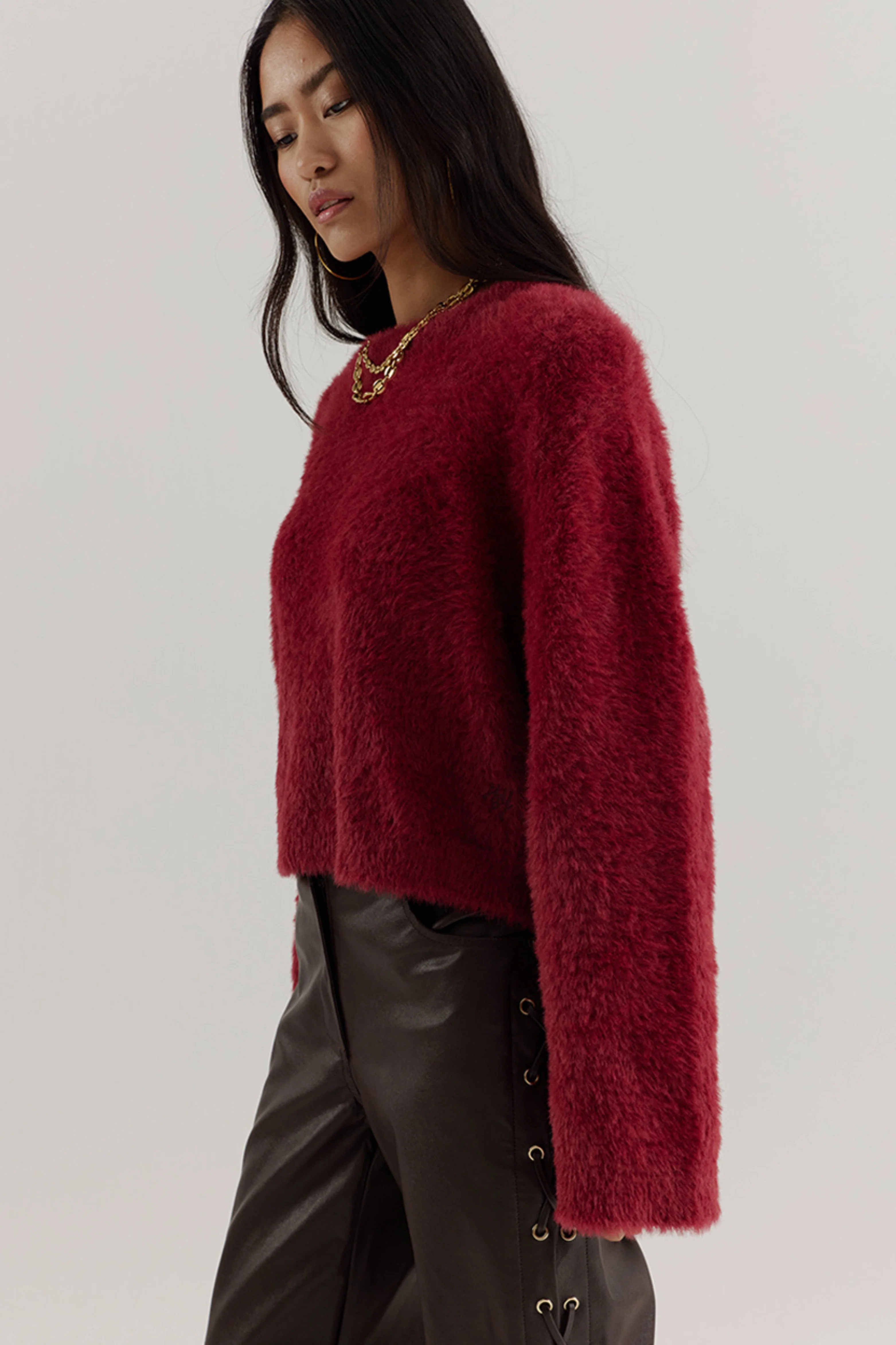 Sweater Nina Ruby Red AW25W502 - Image 3