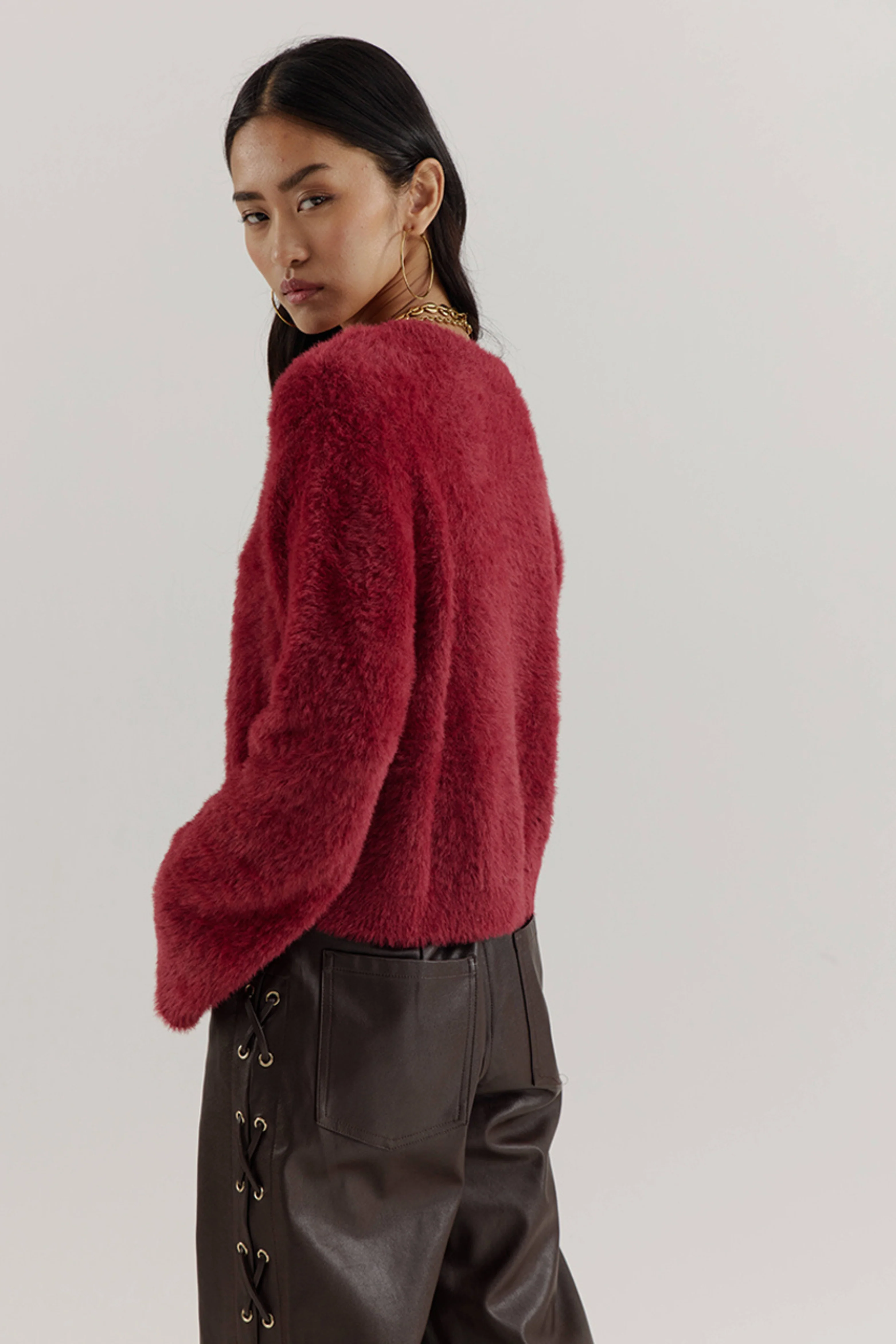 Sweater Nina Ruby Red AW25W502 - Image 5