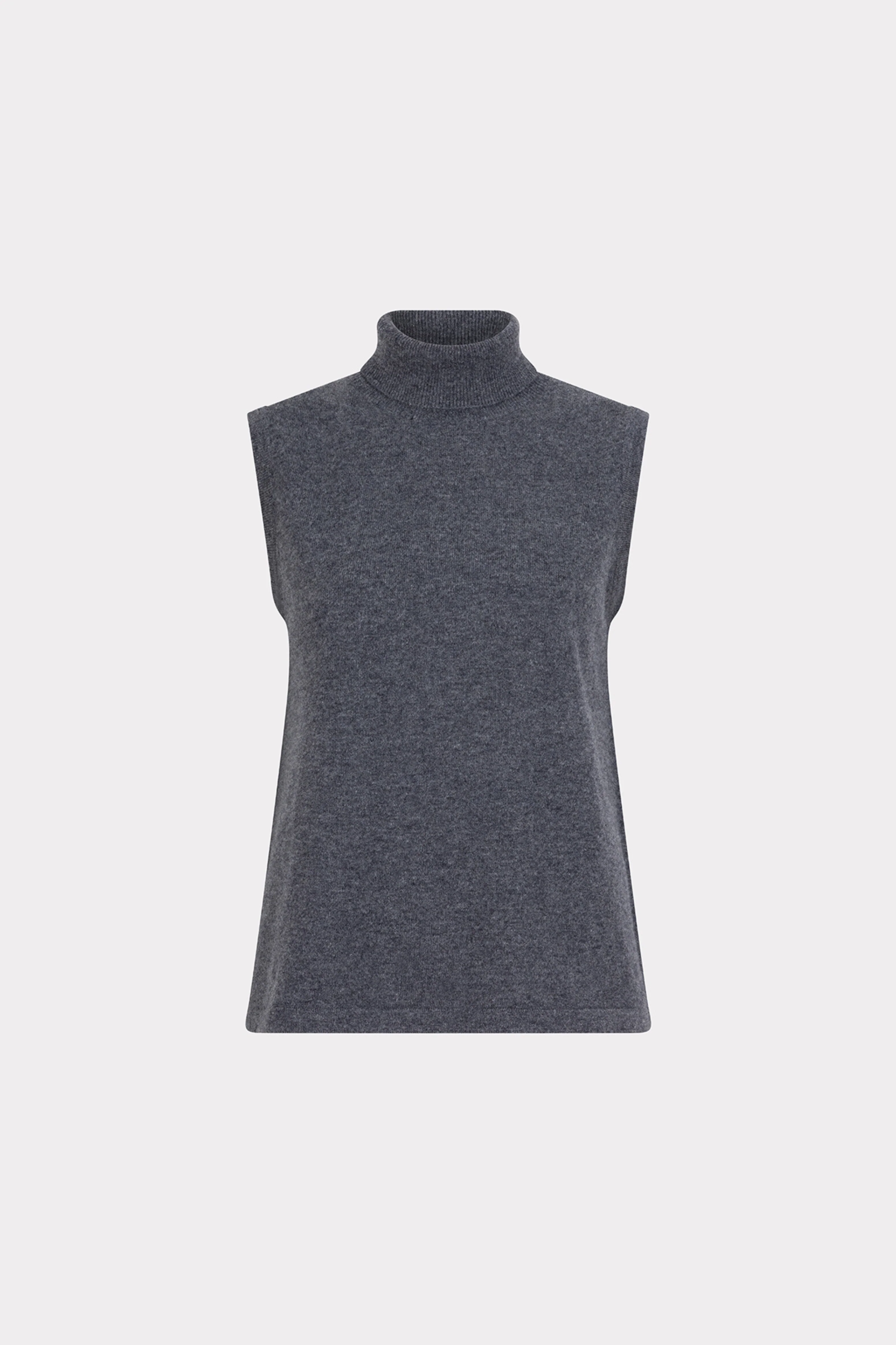 Sweater Wool Col Dark Grey Melange W25.07704 - Image 3