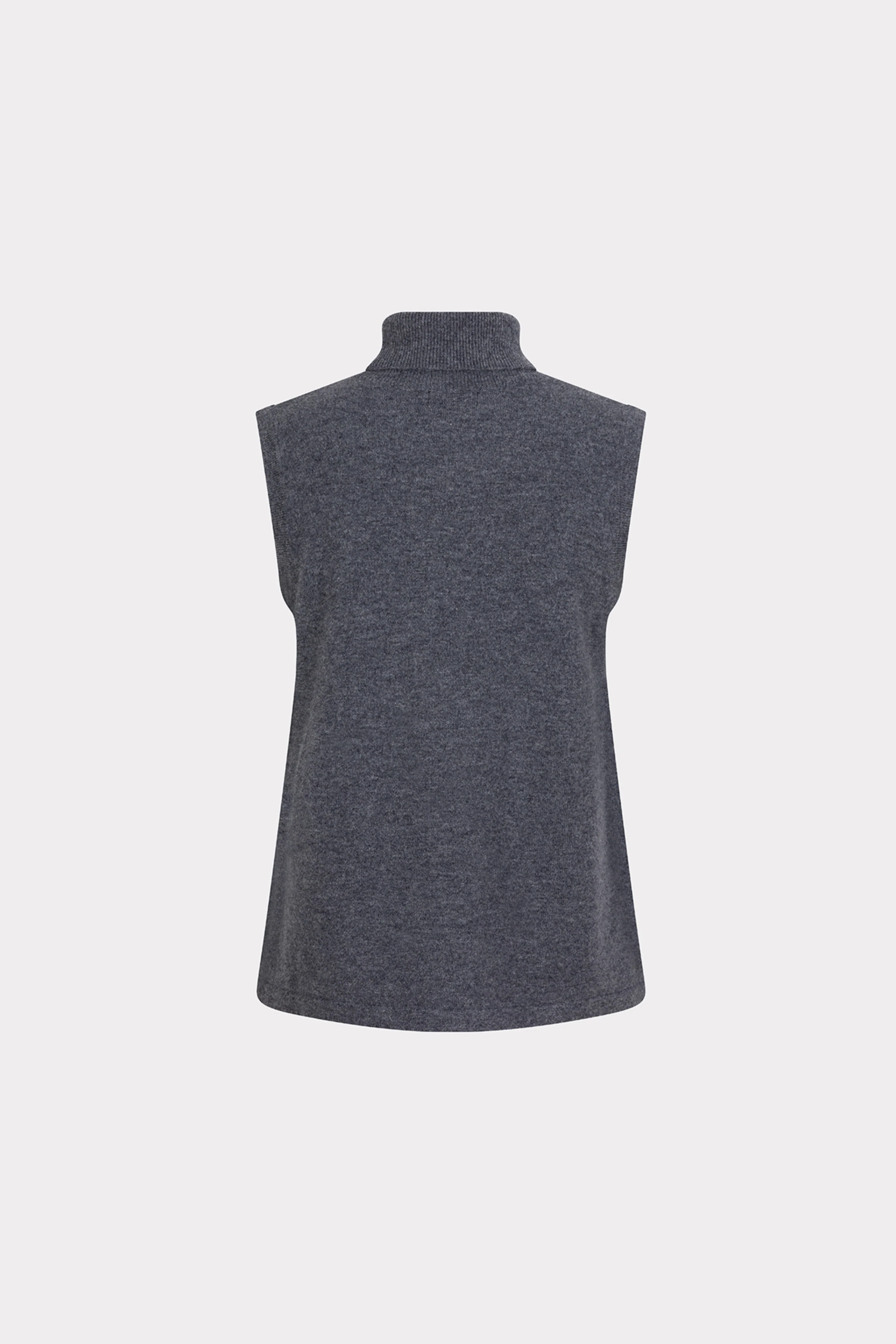 Sweater Wool Col Dark Grey Melange W25.07704 - Image 4