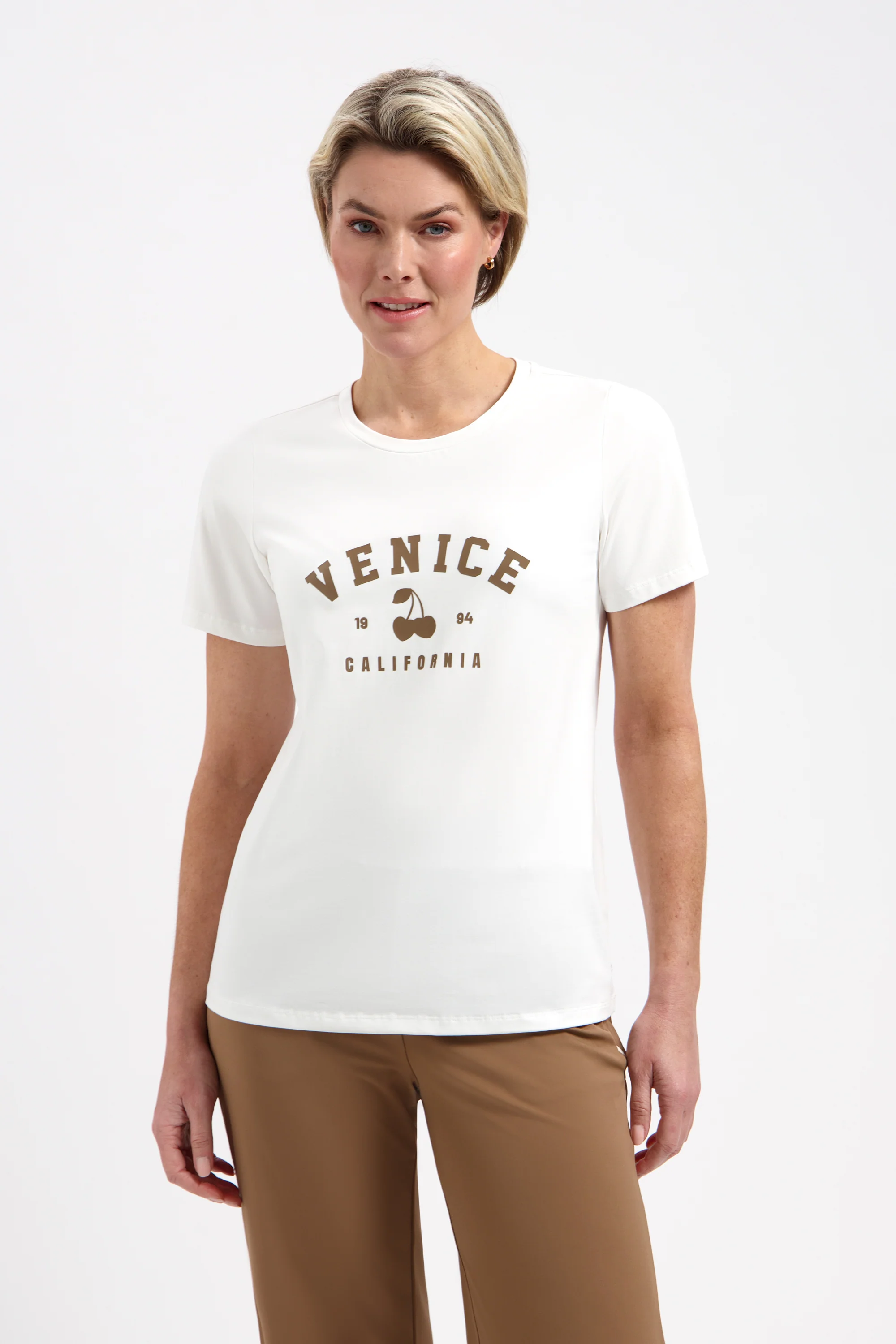 T-Shirt Cherry Simple White L21-201-3167