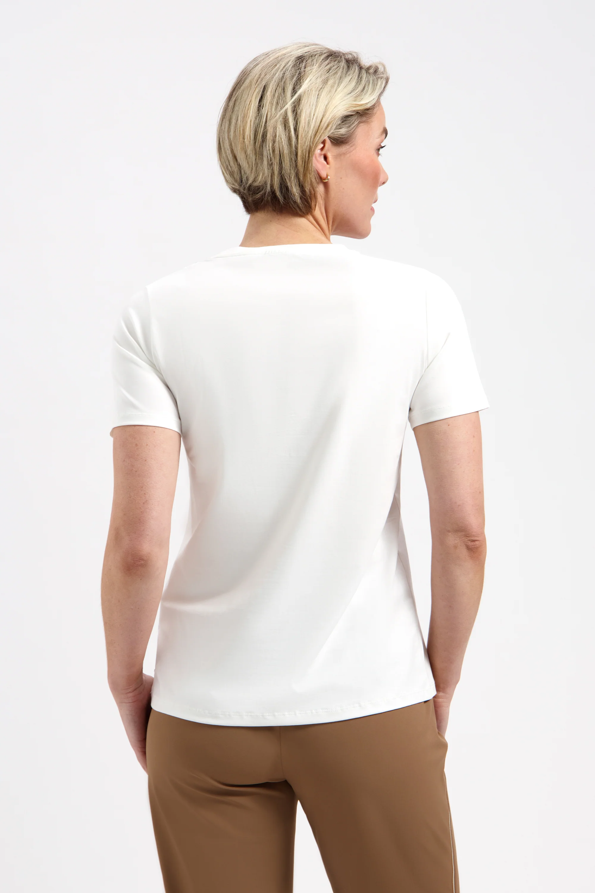 T-Shirt Cherry Simple White L21-201-3167 - Image 3