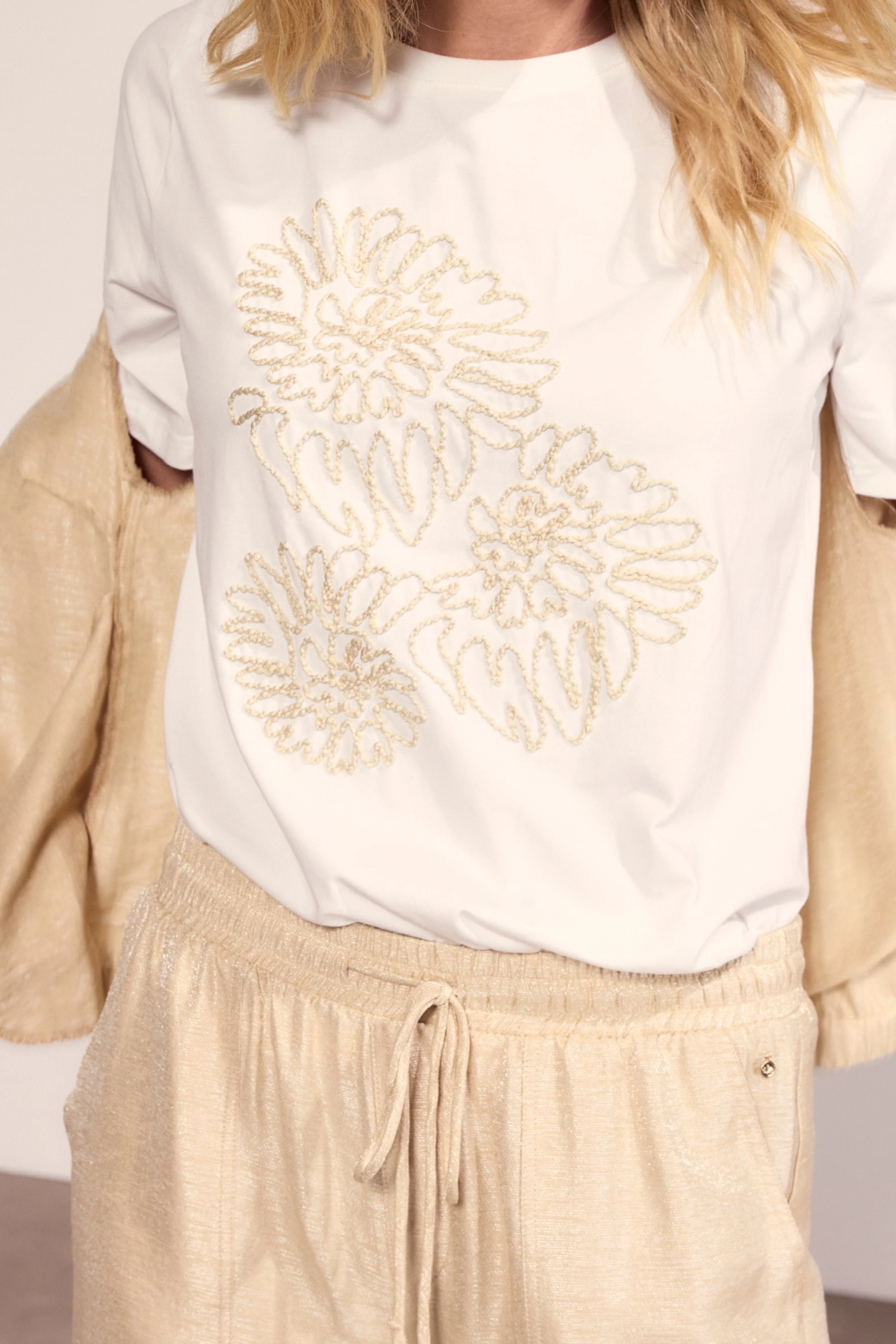 T-shirt Embroidered Artwork Offwhite C44-20-401 3 - Image 7