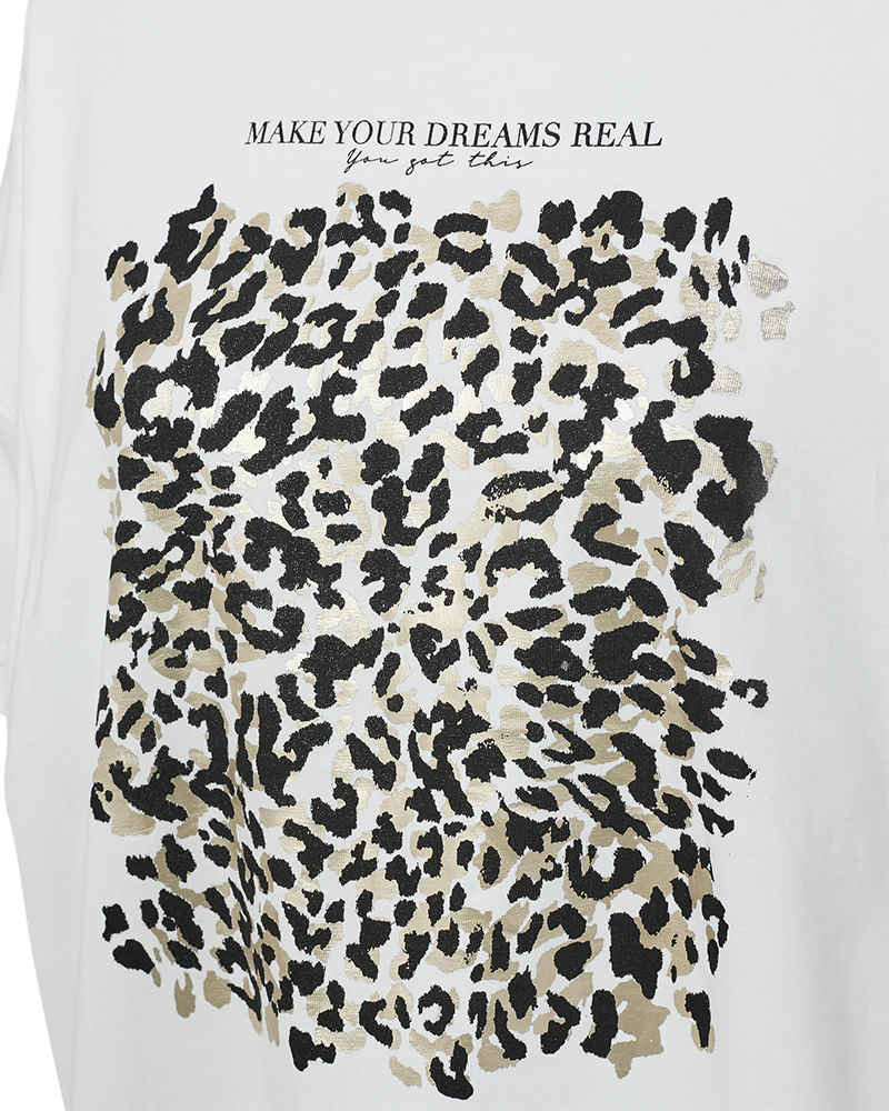 T-shirt Fqcarol Star Offwhite Black 206452 - Image 5