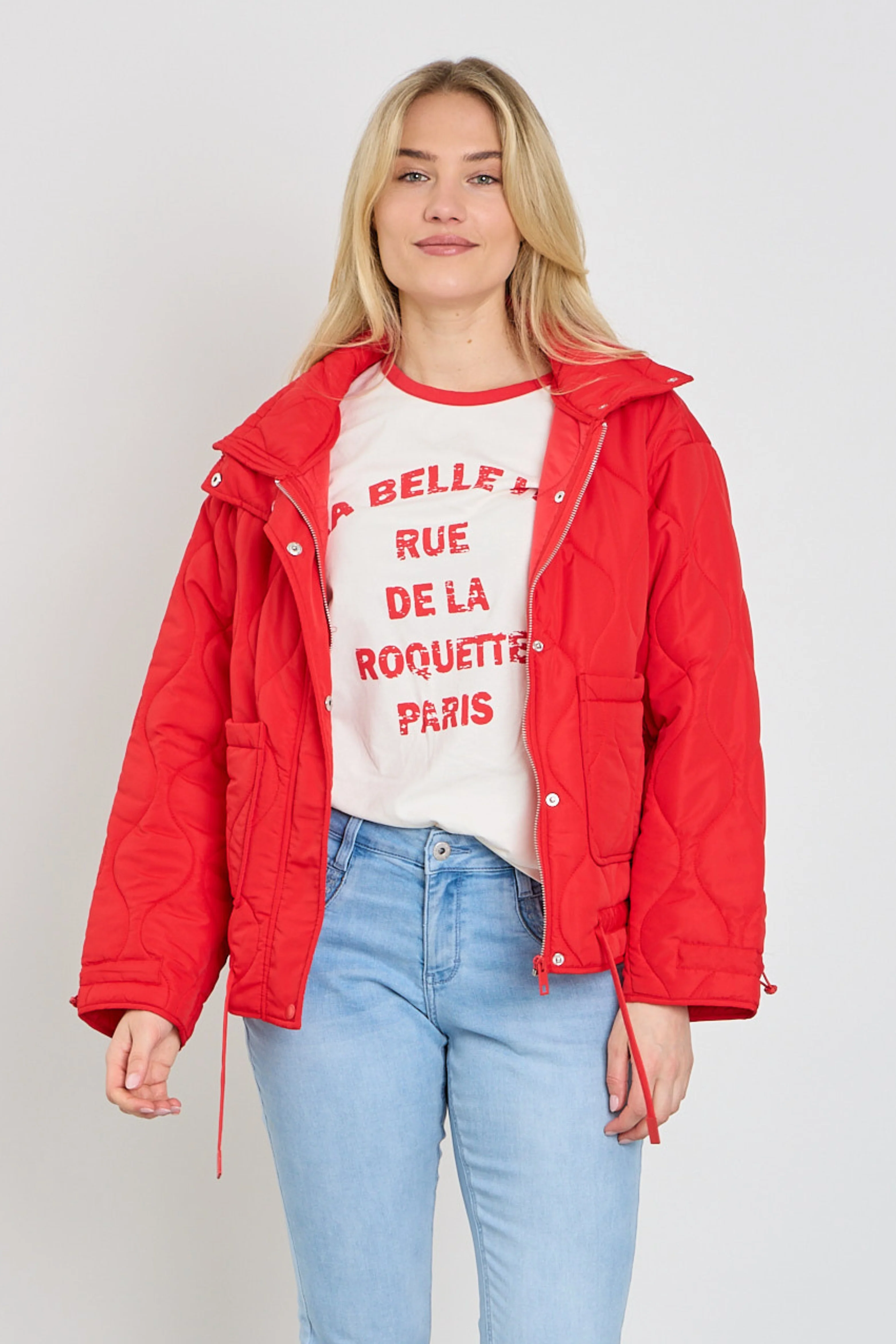 T-shirt Fqfenjal Star Offwhite True Red 207658 - Image 4
