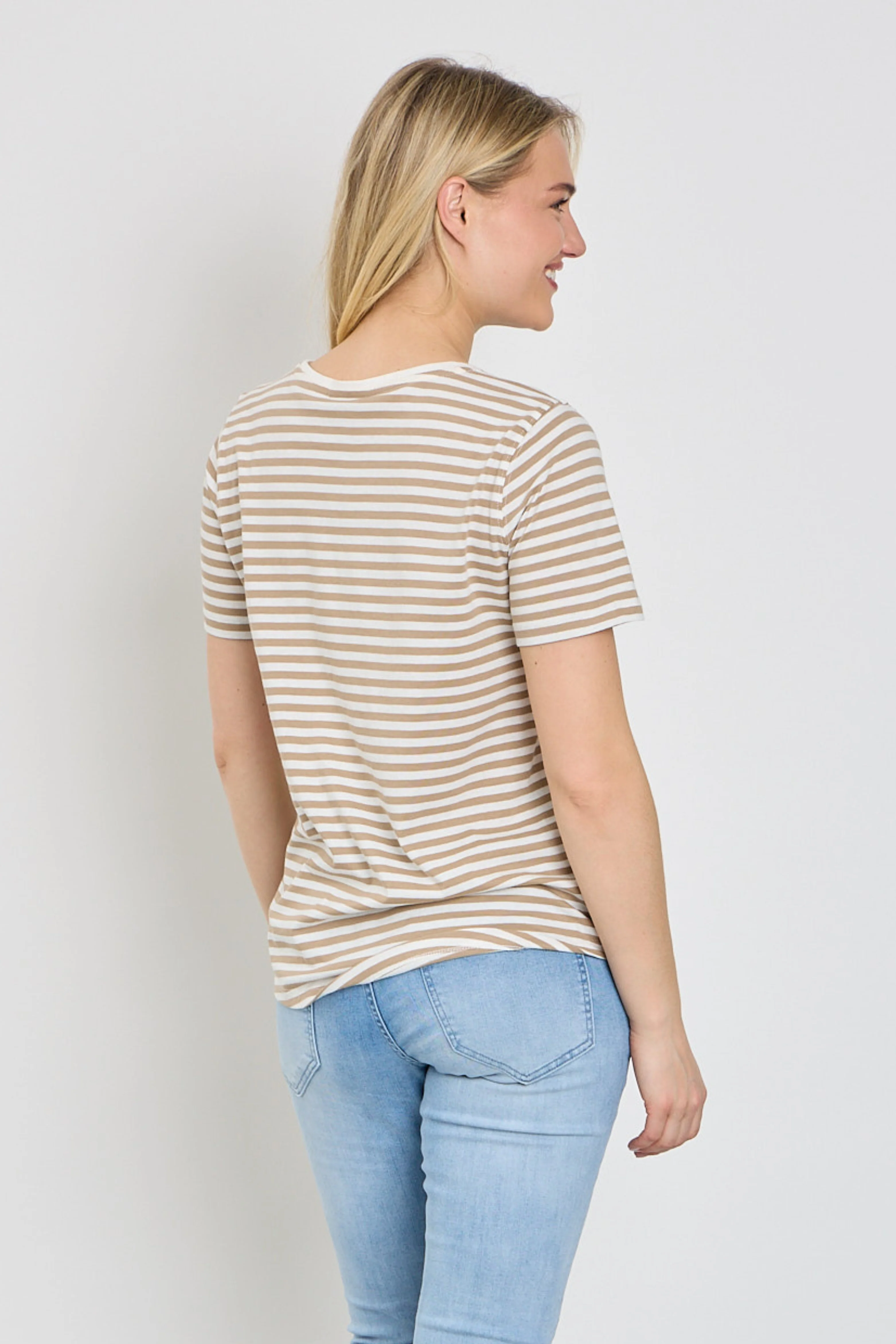 T-shirt Fqmian Star Offwhite Silver Mink 208288 - Image 4