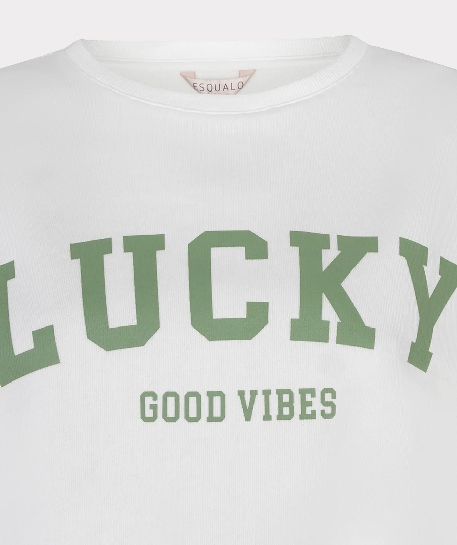 T-shirt French Terry Offwhite Green HS26.05215 - Image 10
