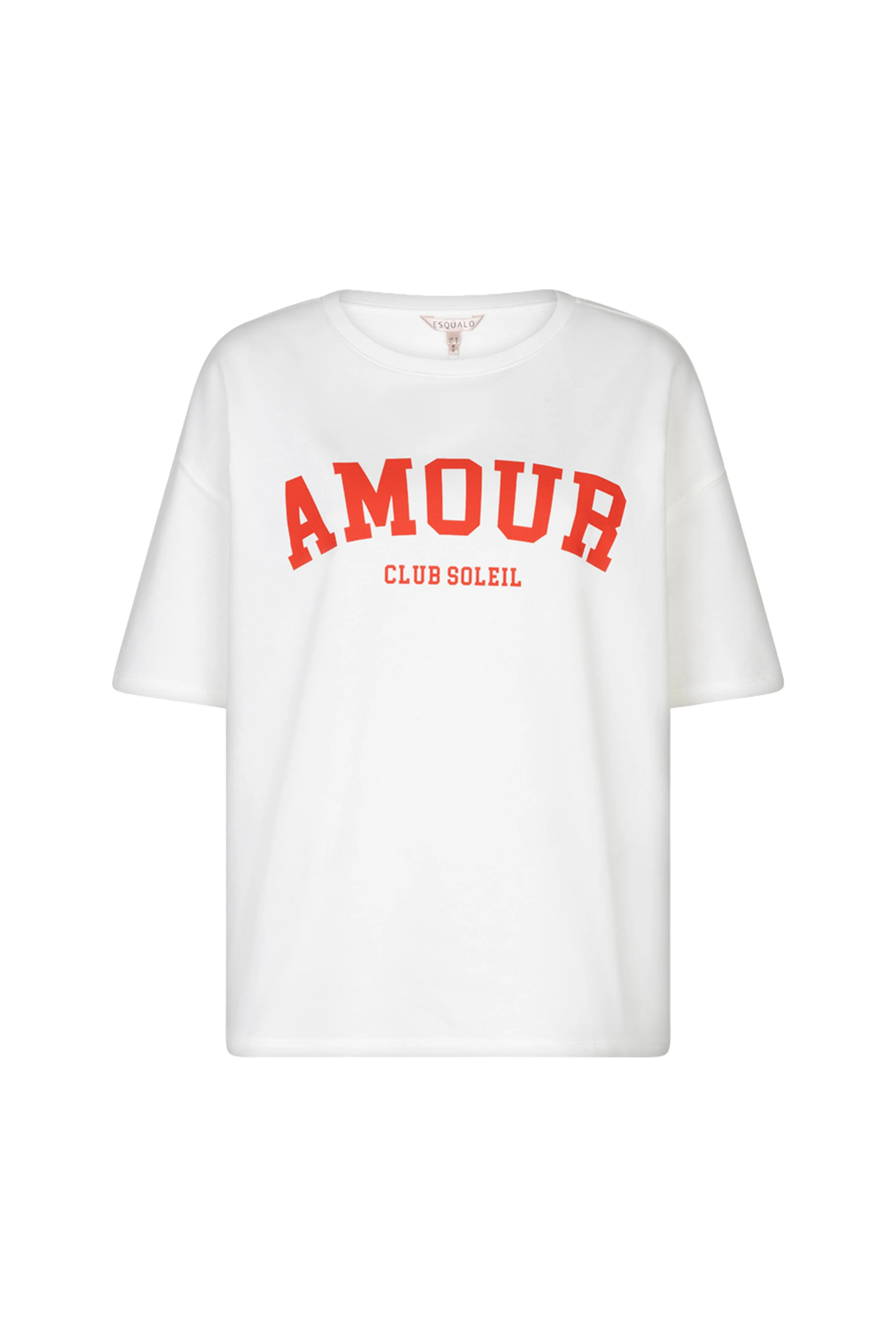 T-shirt French Terry Offwhite Red HS26.05215 - Image 2