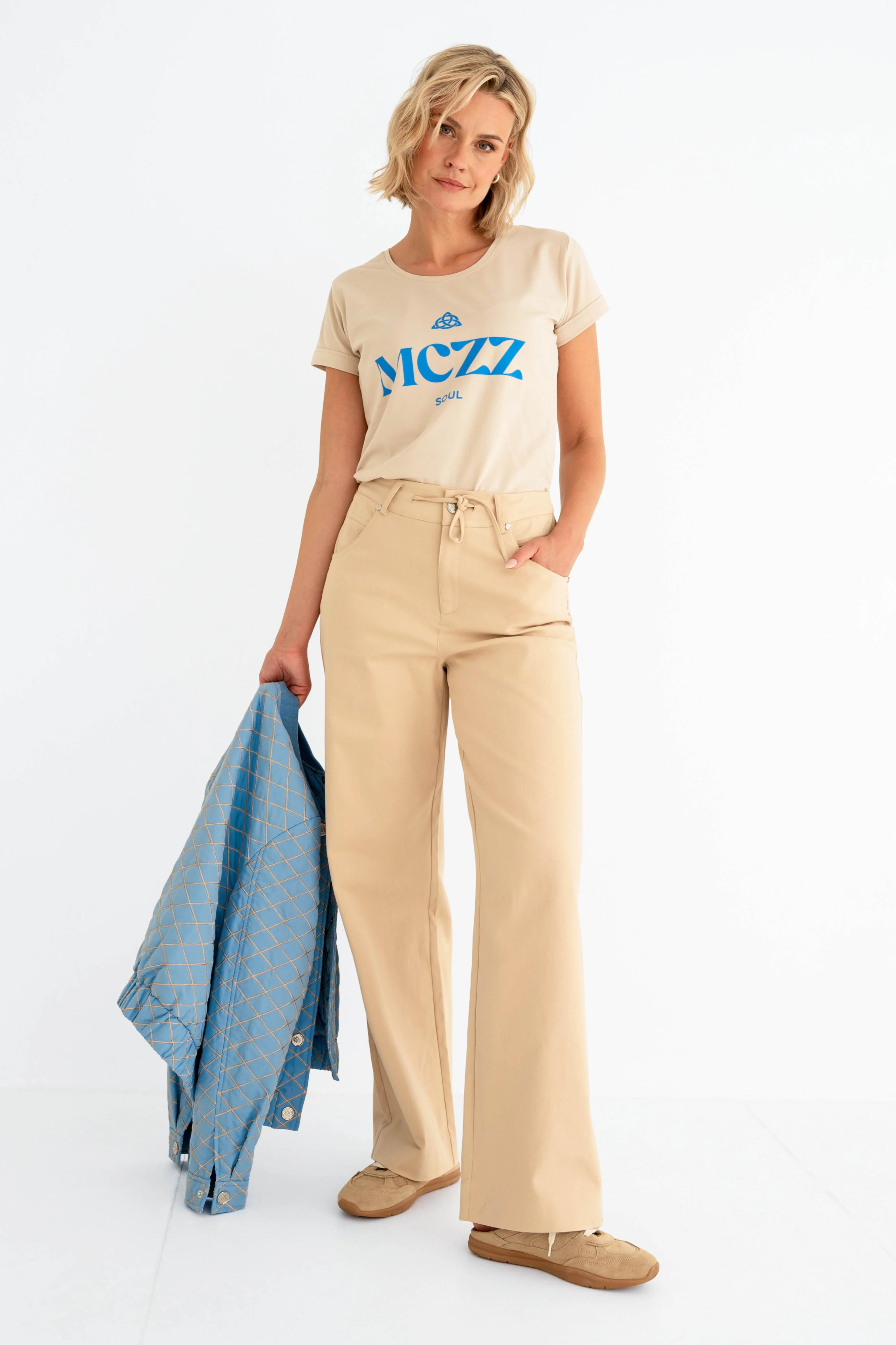 T-shirt Onora Sand Blue Fog