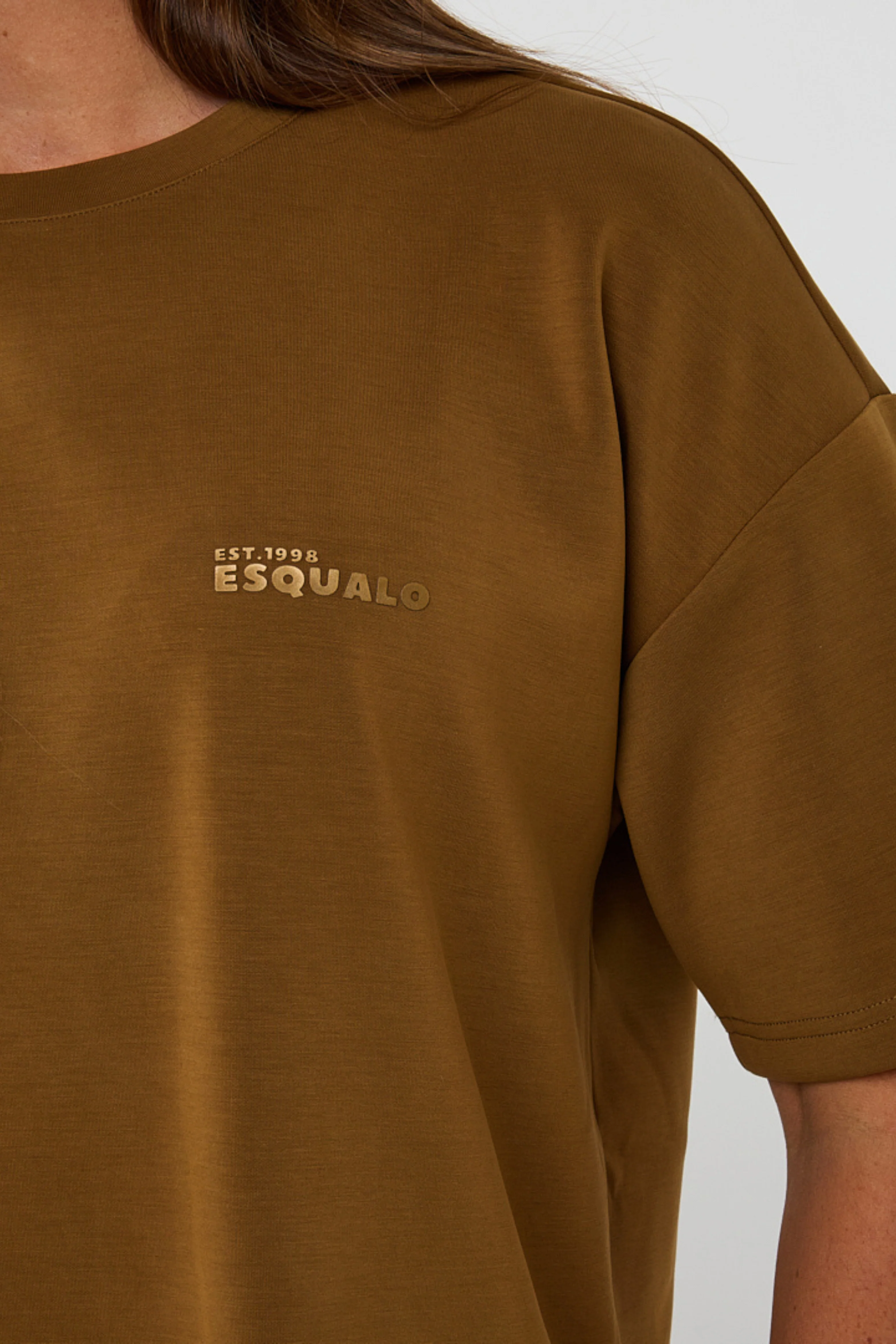 T-shirt Oversized Modal Olive F25.05505 - Image 5