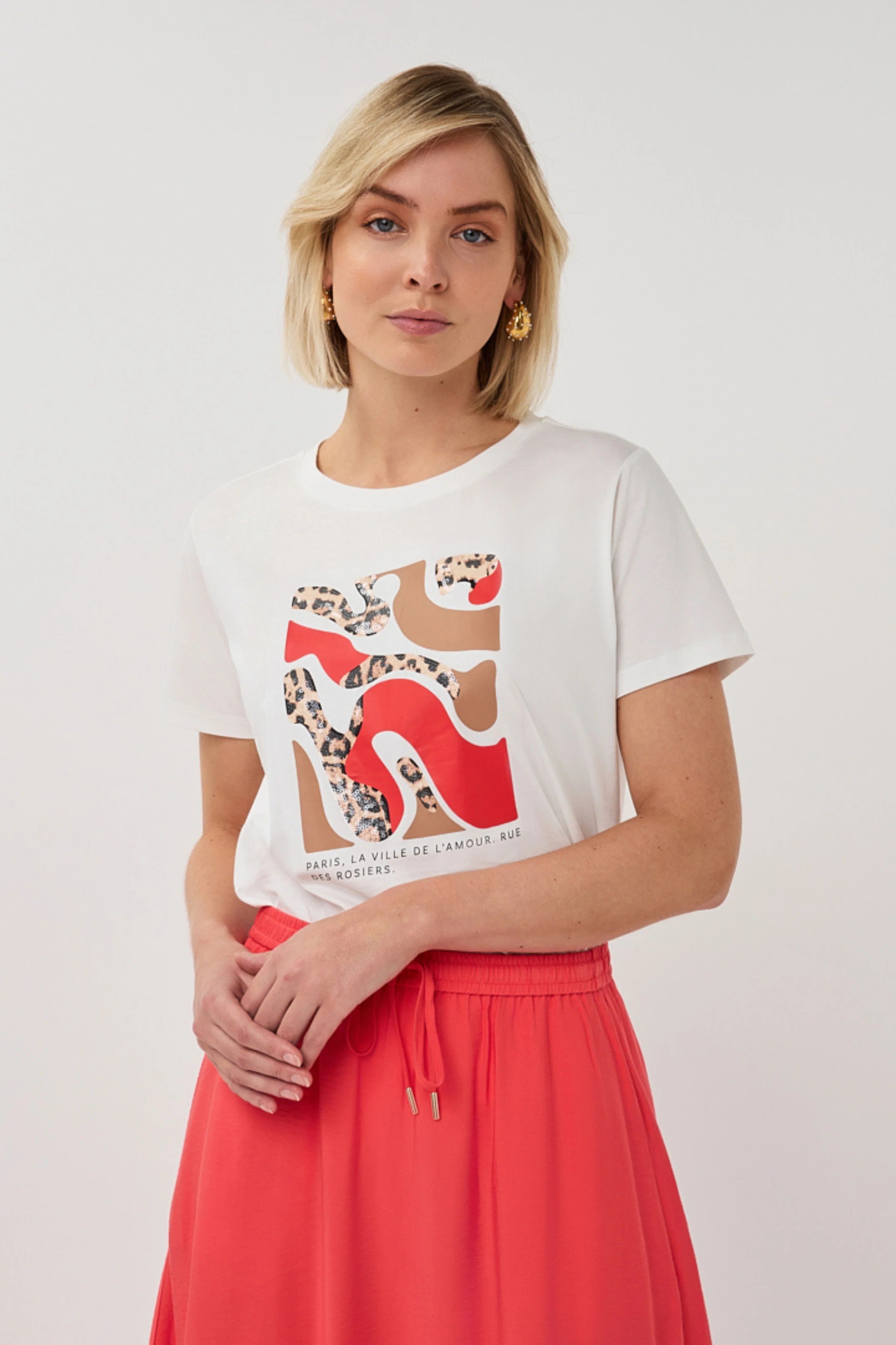 T-shirt Paris Offwhite Red SP26.05014 - Image 3