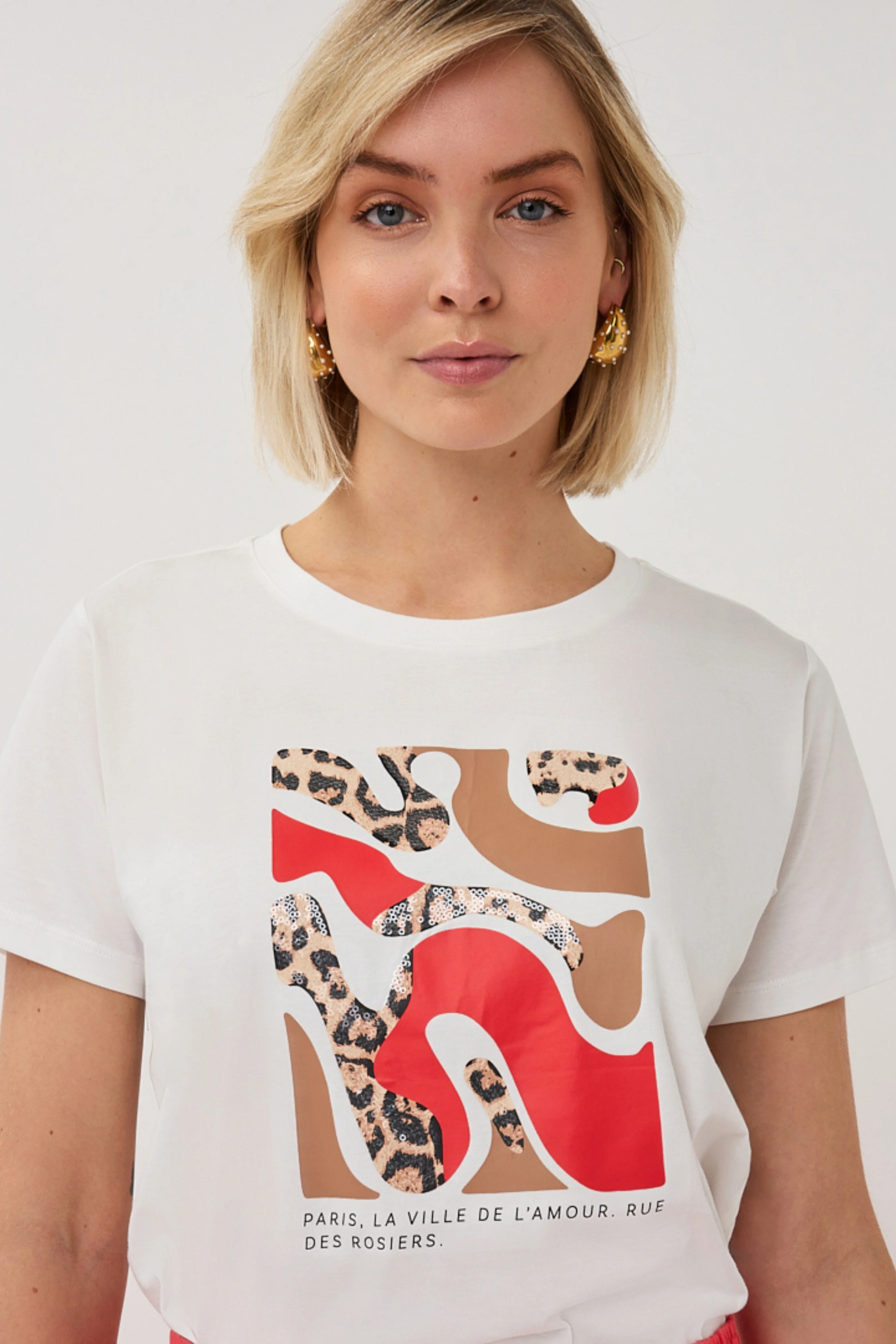 T-shirt Paris Offwhite Red SP26.05014 - Image 8