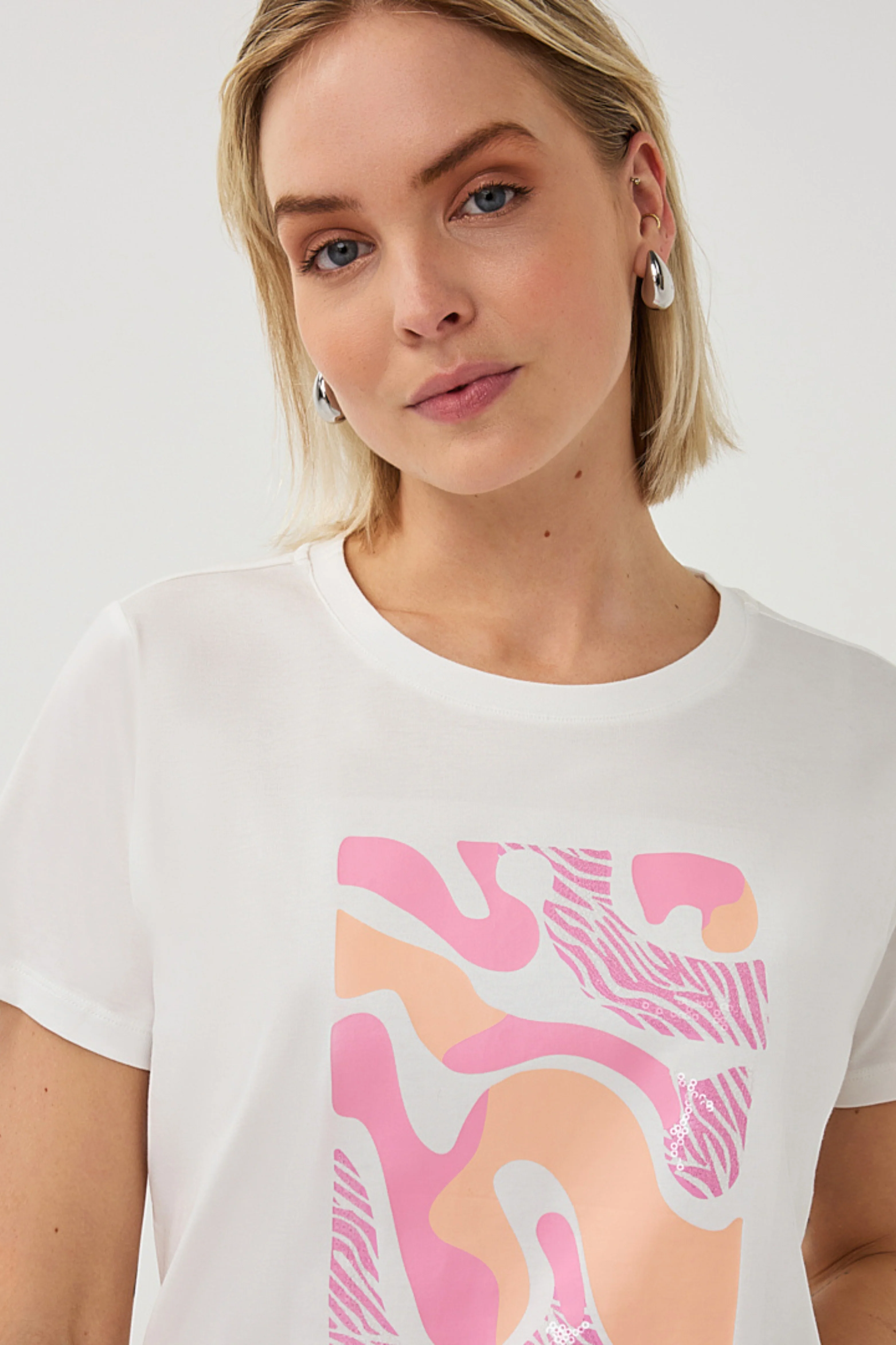 T-shirt Paris Offwhite Rose SP26.05014 - Image 2