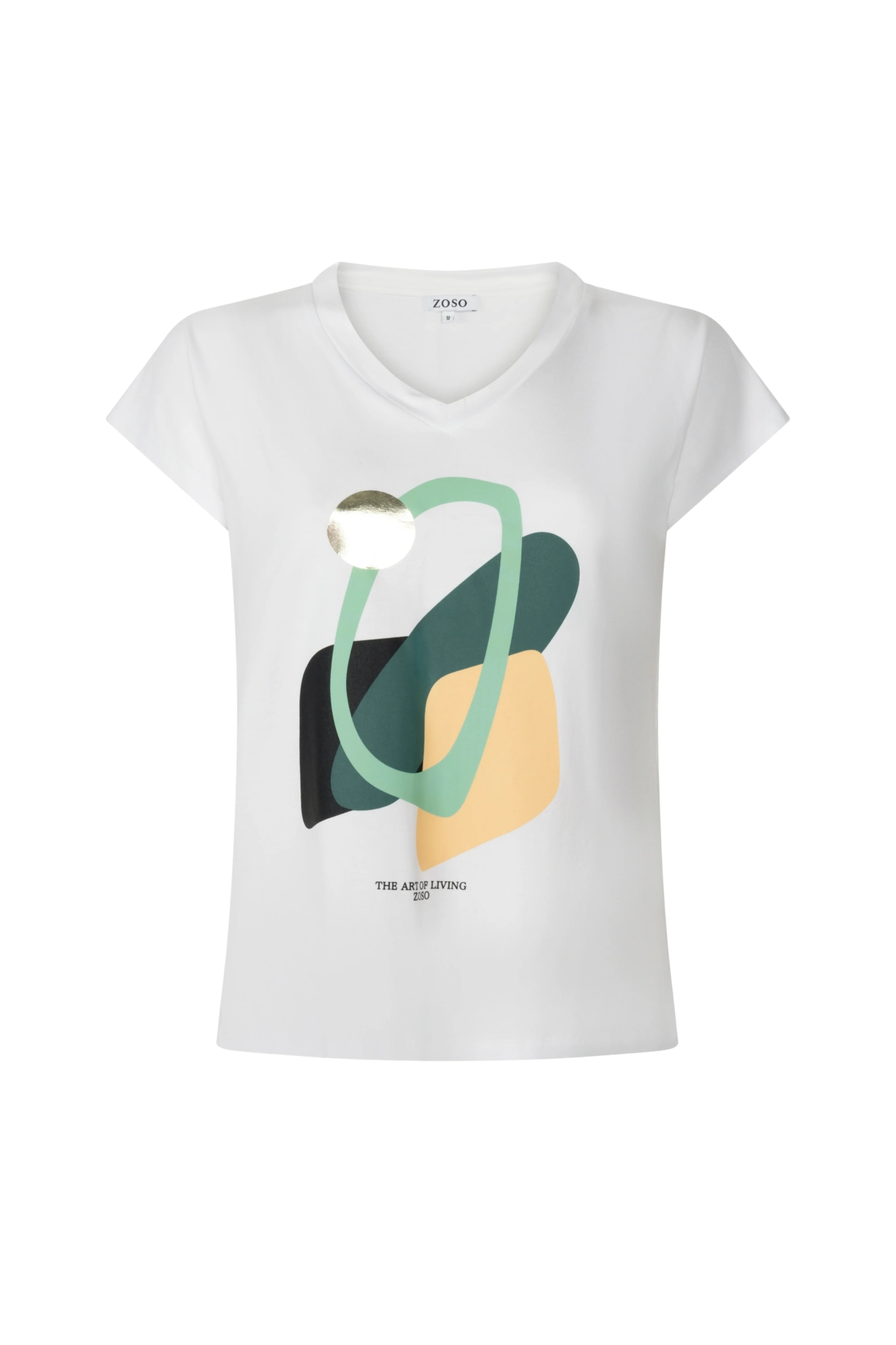 T-Shirt Romy White Multi 263 - Image 2