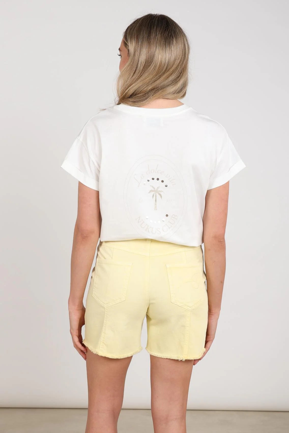 T-shirt Sammie Backprint Offwhite NKS04016 - Image 3