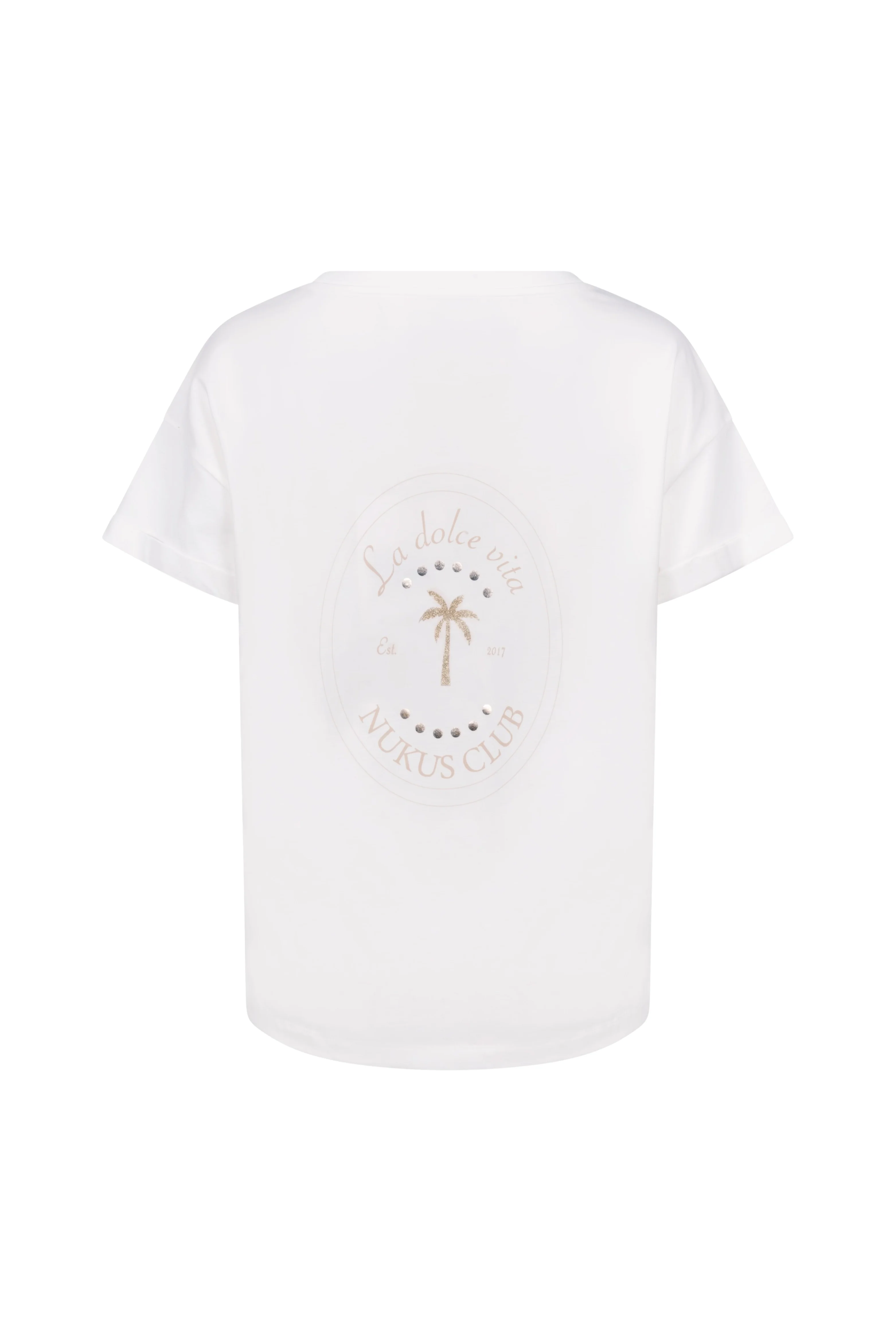 T-shirt Sammie Backprint Offwhite NKS04016 - Image 4