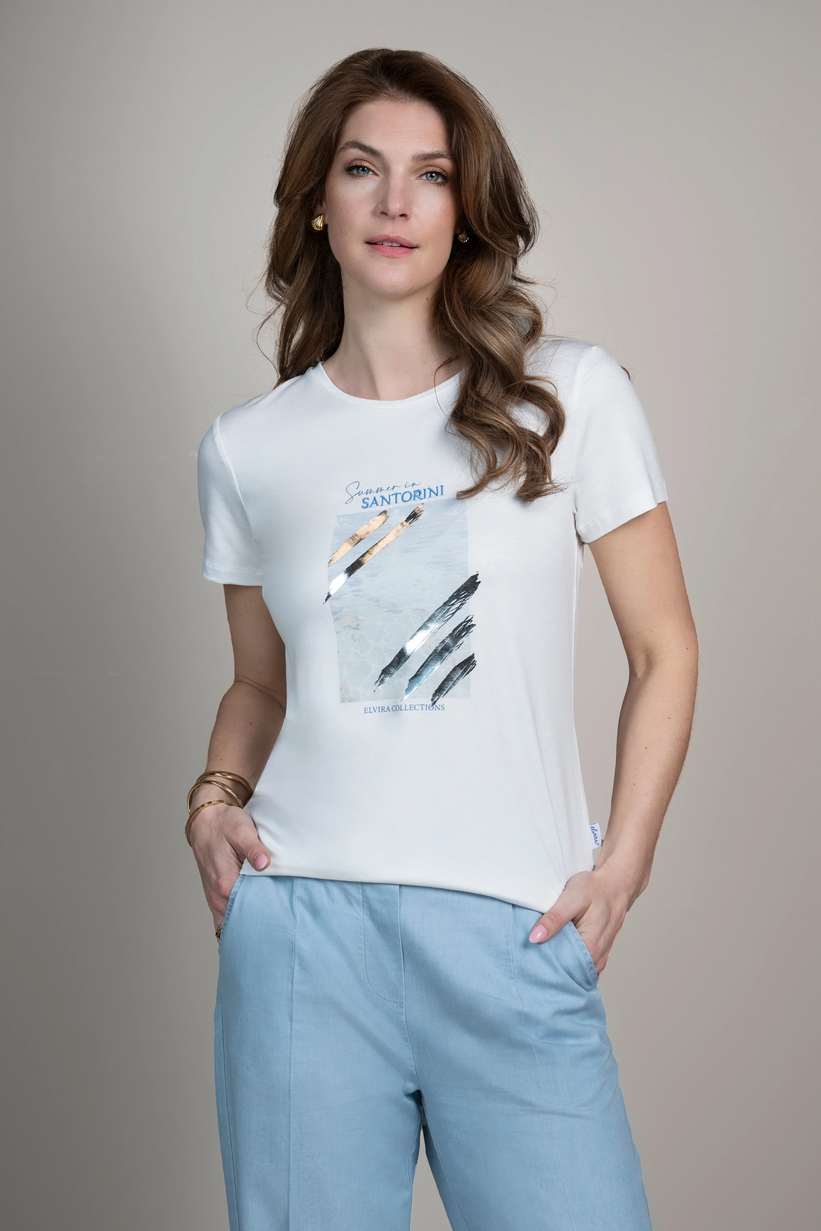 T-shirt Santorini Offwhite