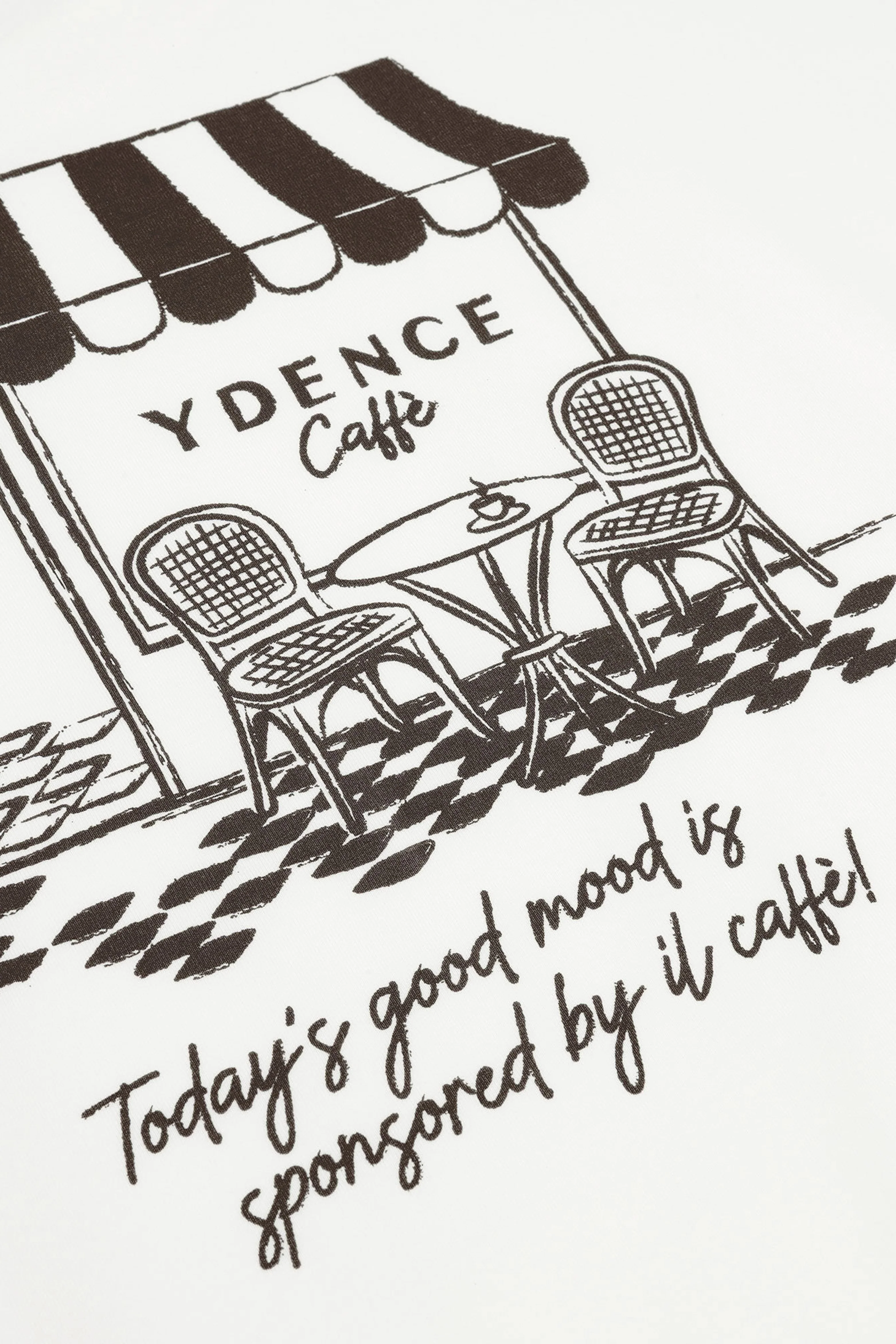 T-shirt Ydence Cafe Offwhite - Image 6