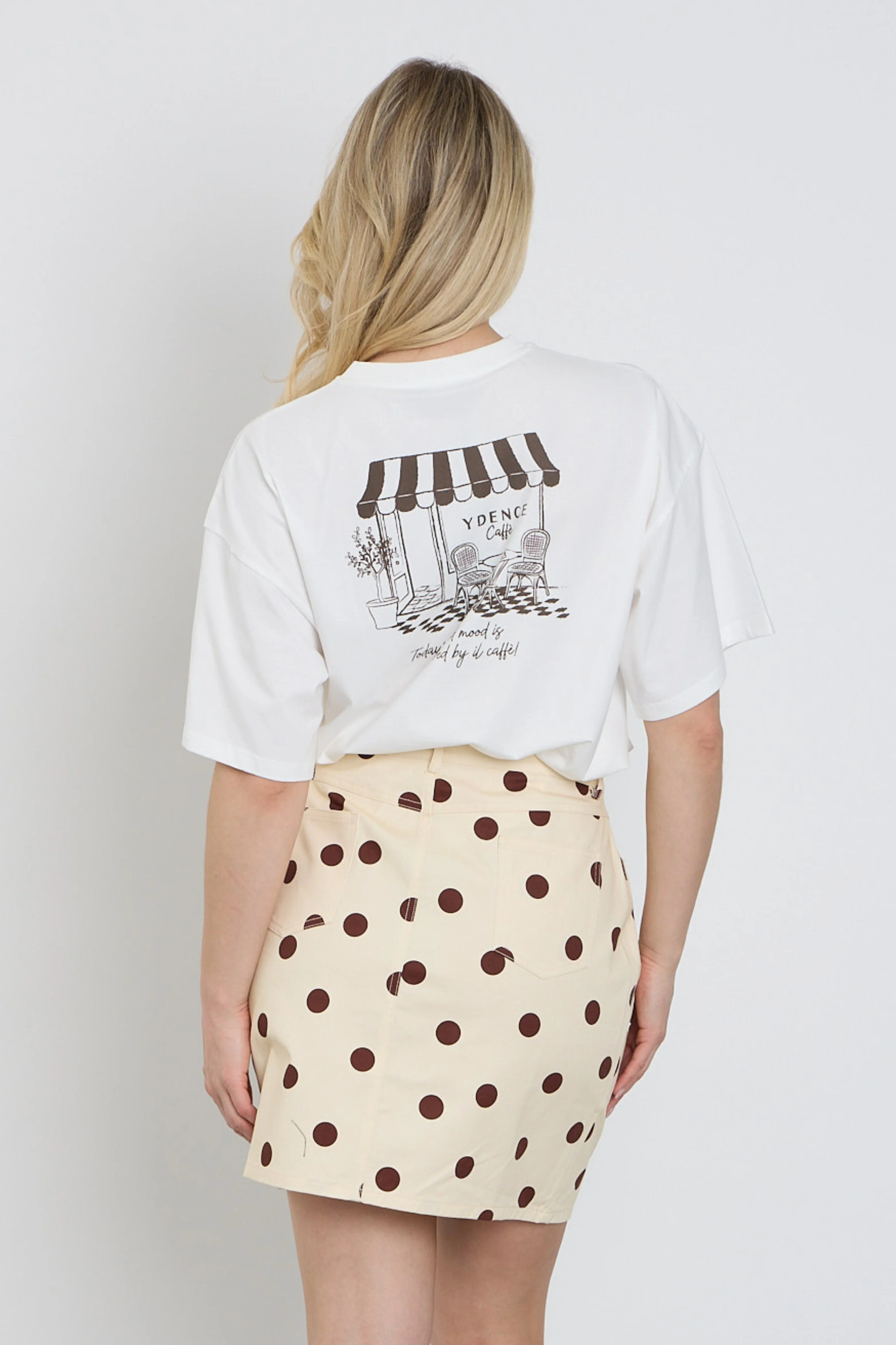 T-shirt Ydence Cafe Offwhite - Image 7