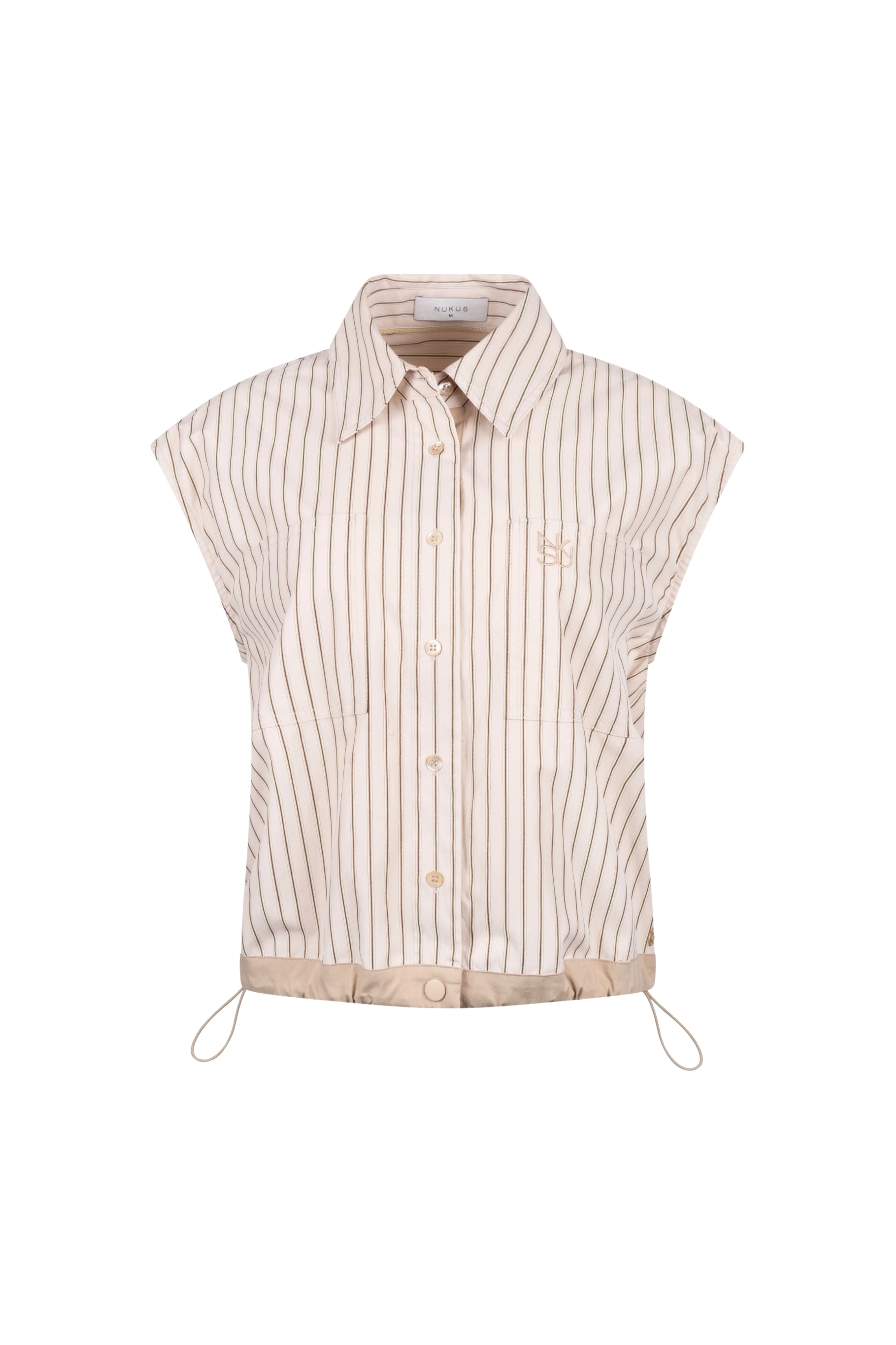 Top Abby Stripe Sand NKS01144 - Image 2