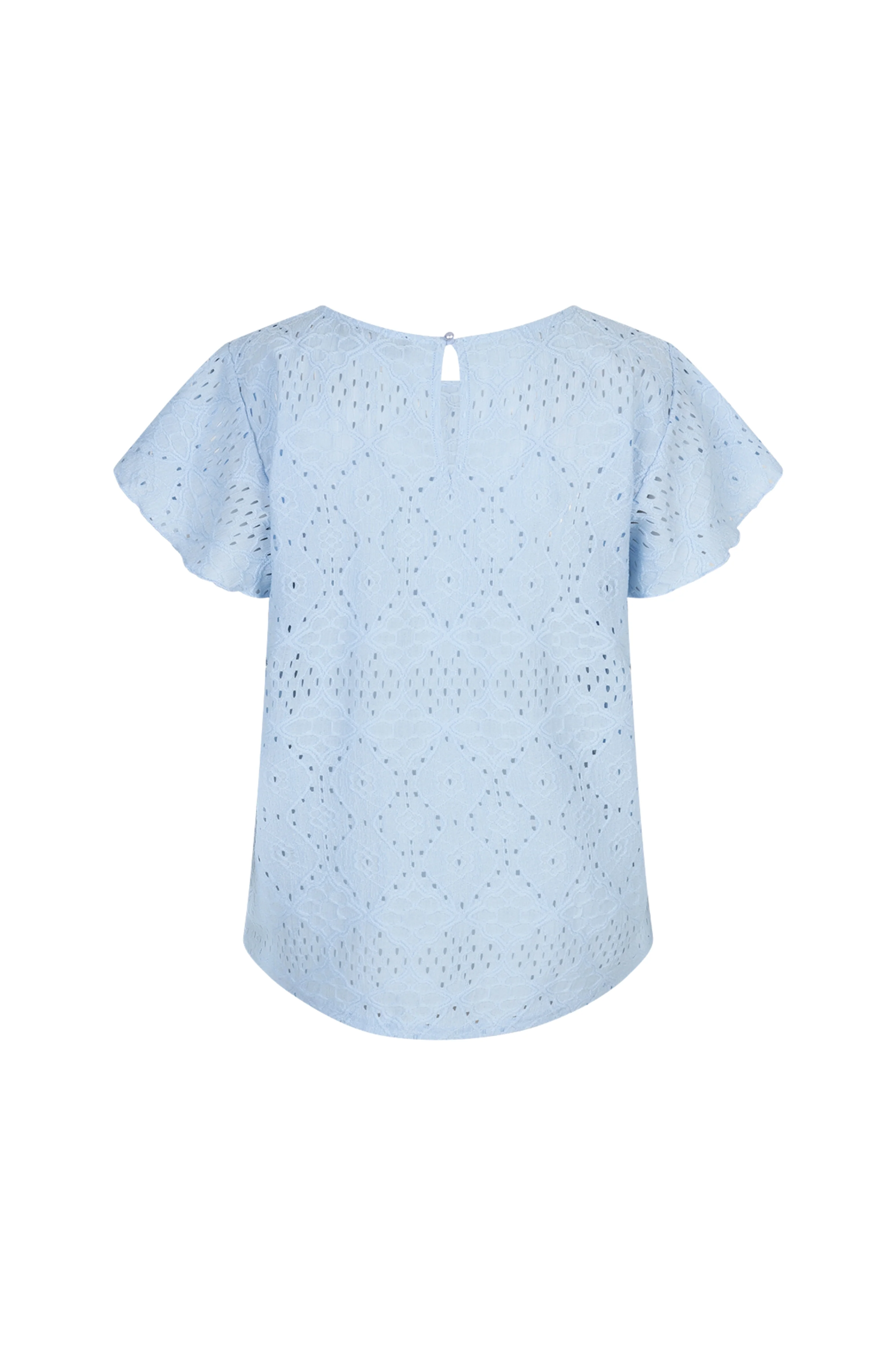 Top Ajour Ruffle Sleeve Light Blue SRB4778 - Image 5