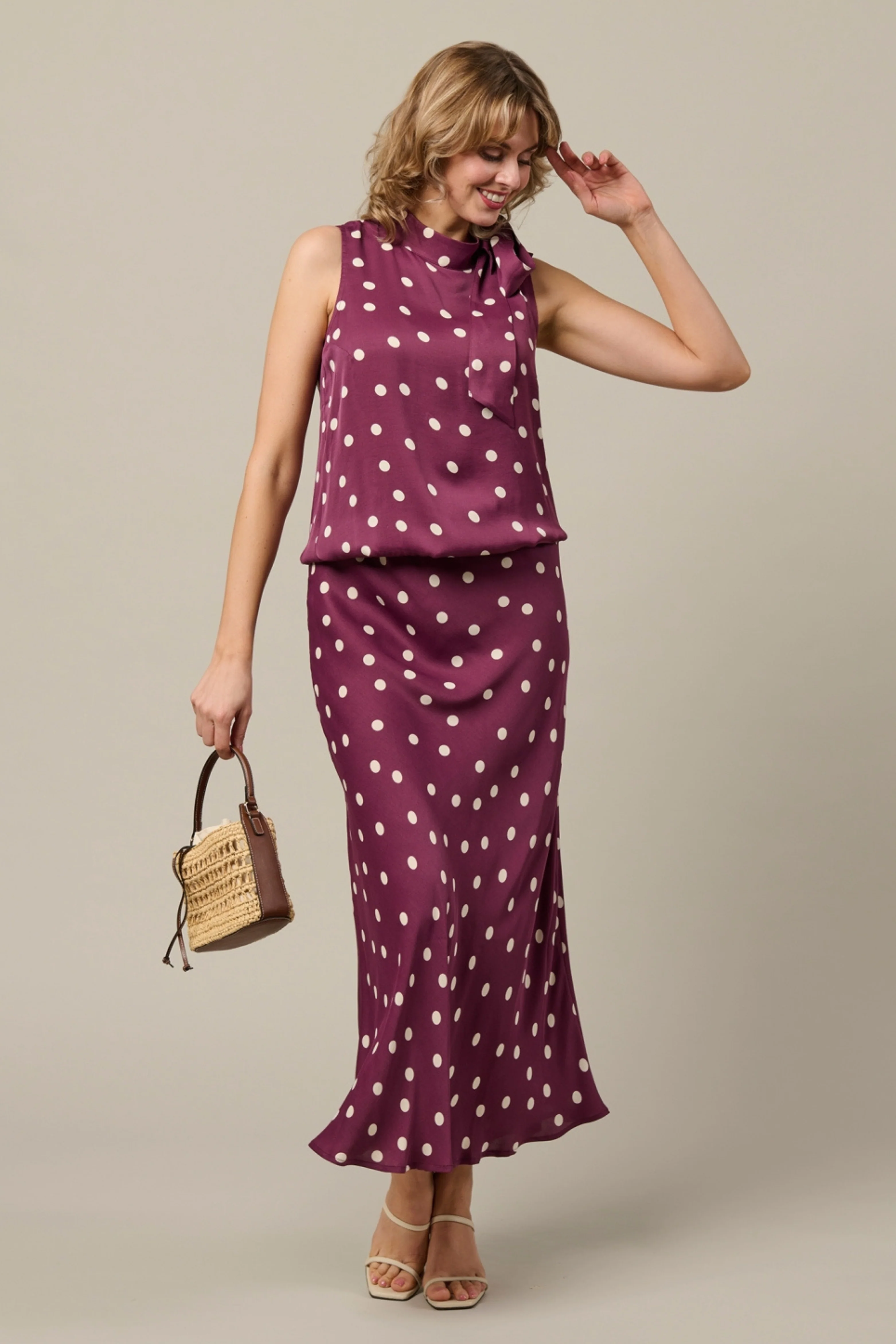 Top Amelia Dot Plum Multi TO366 - Image 4