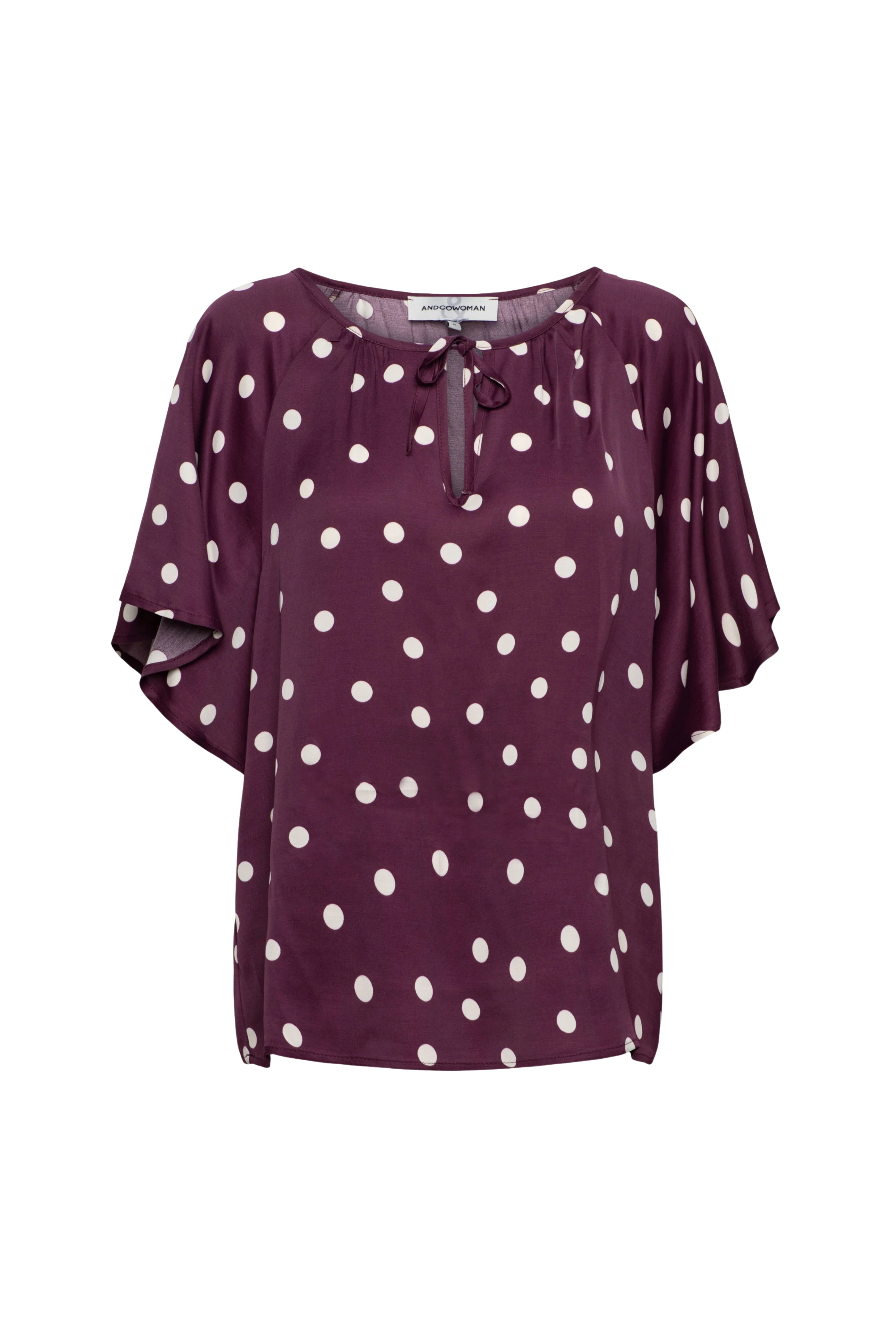 Top Axelle Dot Plum Multi TO369 - Image 2