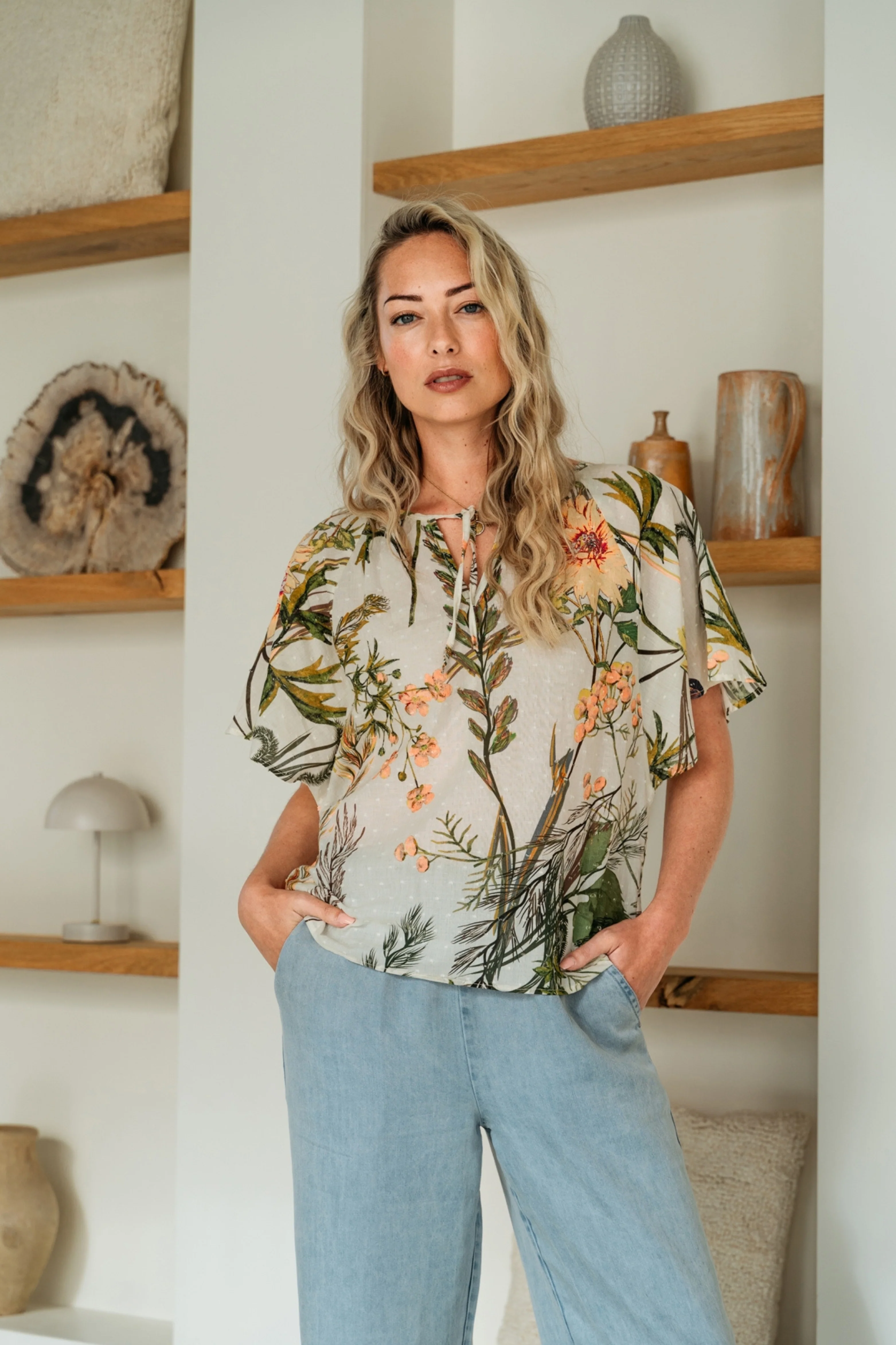 Top Axelle Flower Offwhite Multi TO345 - Image 5