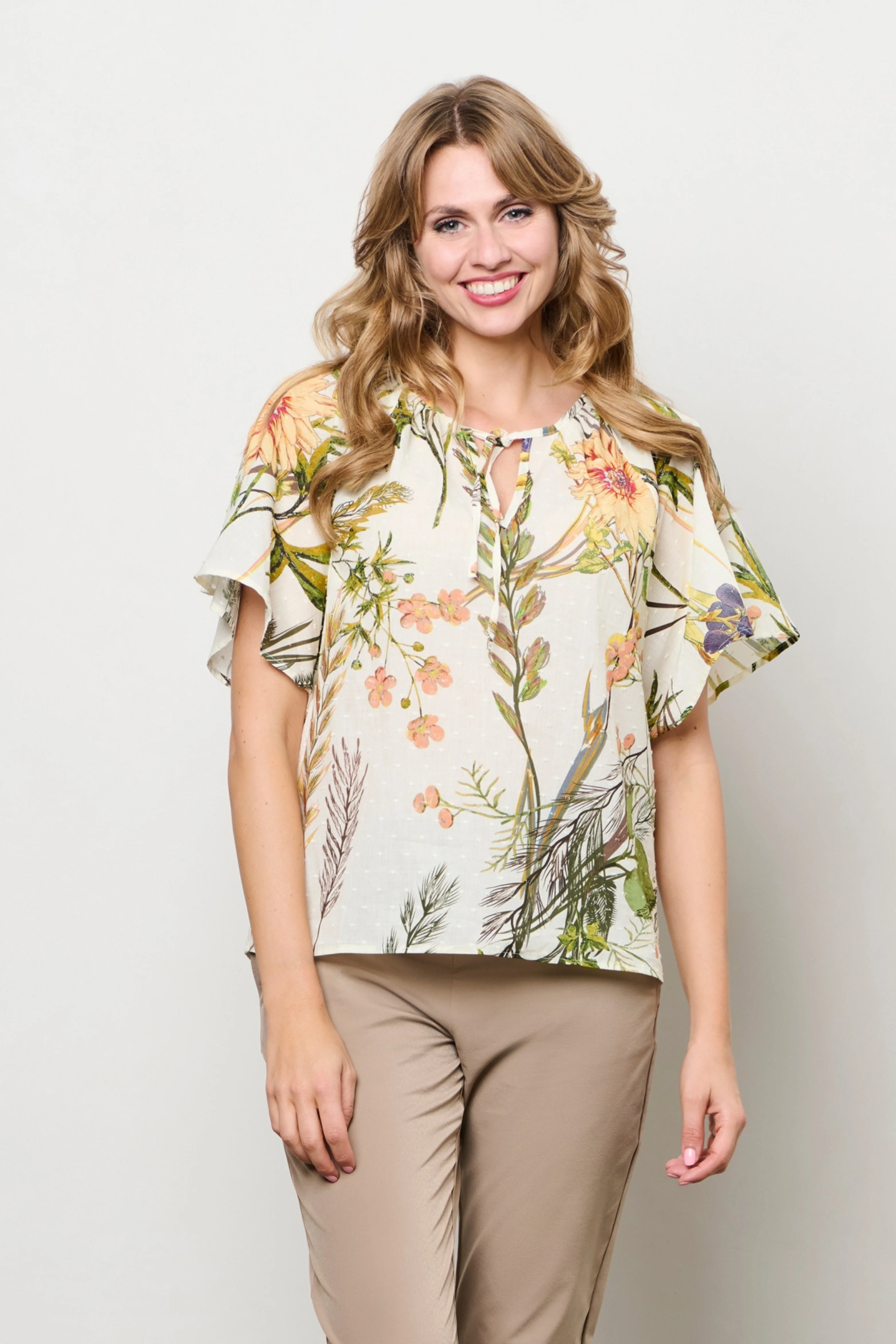 Top Axelle Flower Offwhite Multi TO345 - Image 6