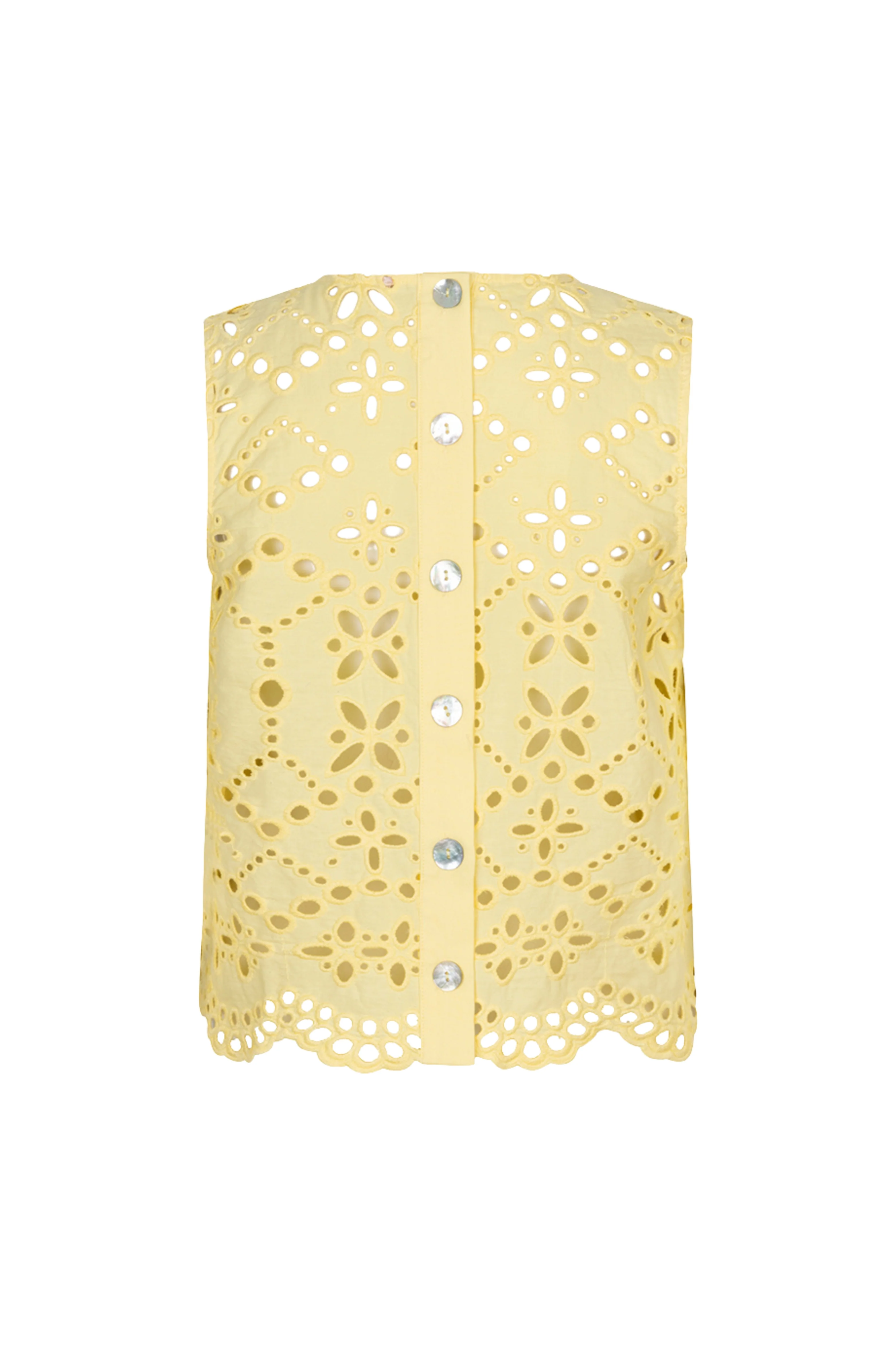 Top Broderie Anglaise Lemon HS26.28238 - Image 4