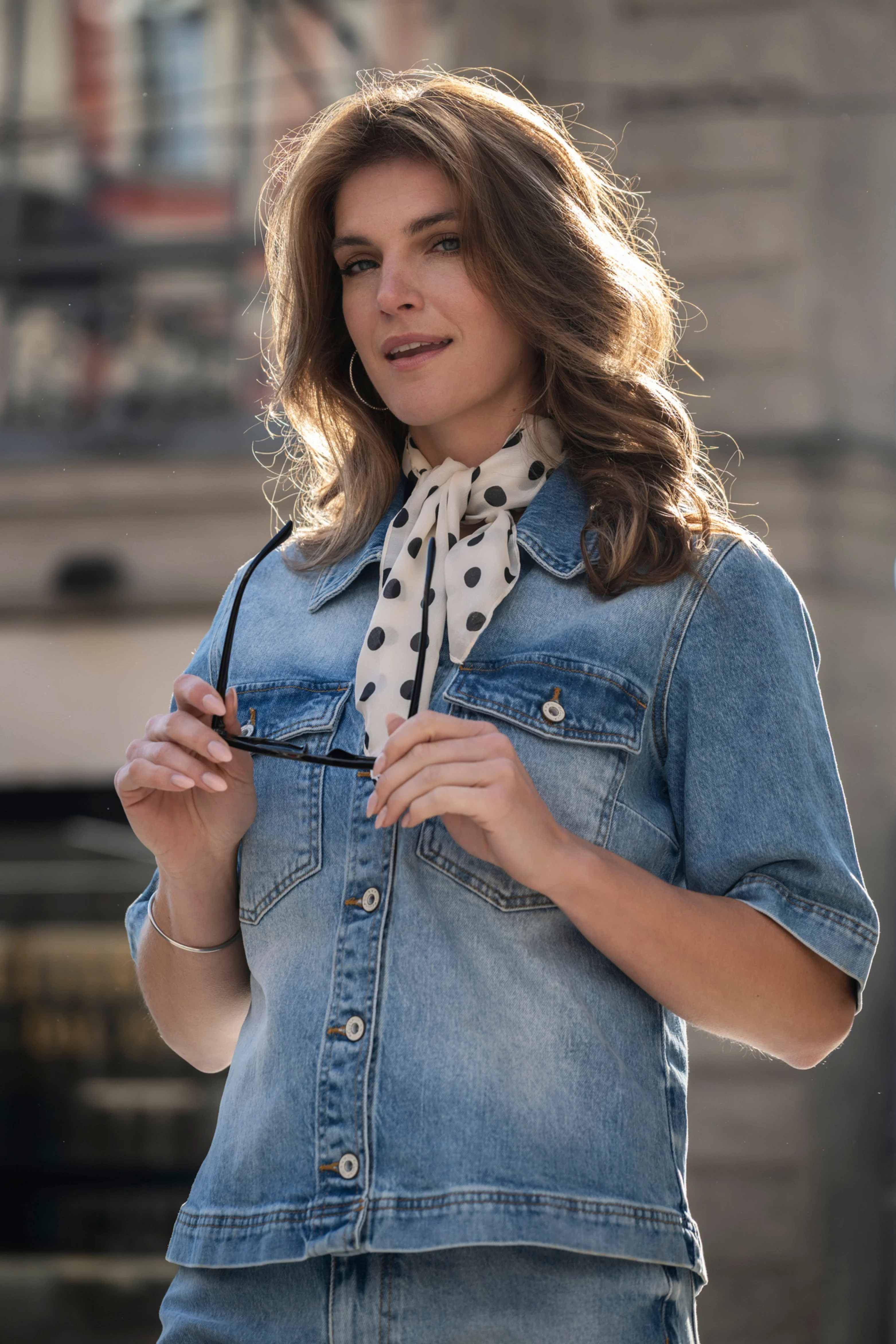 Top Demi Washed Denim