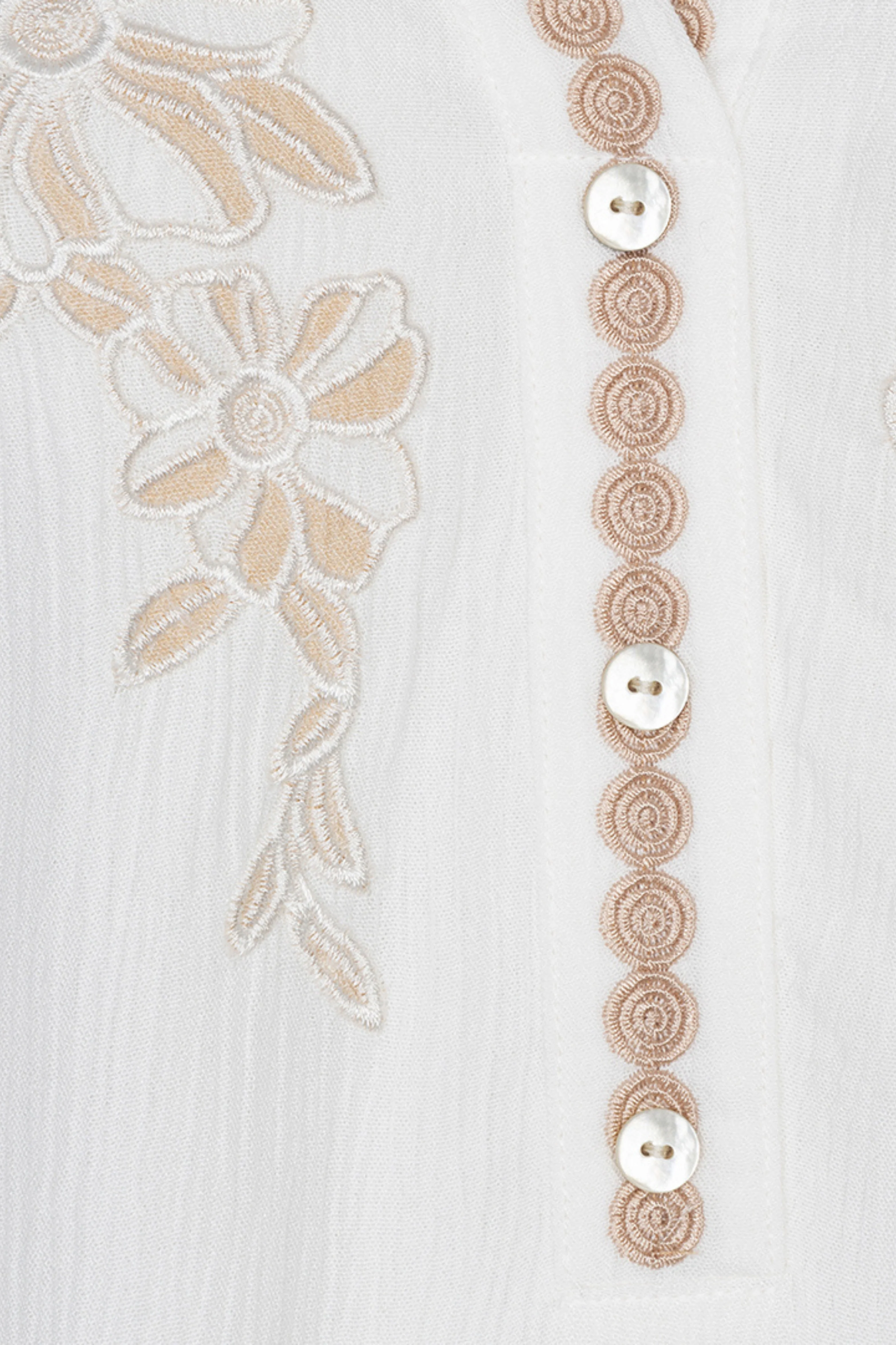 Top Embroidery Crinkle Offwhite HS26.14221 - Image 7