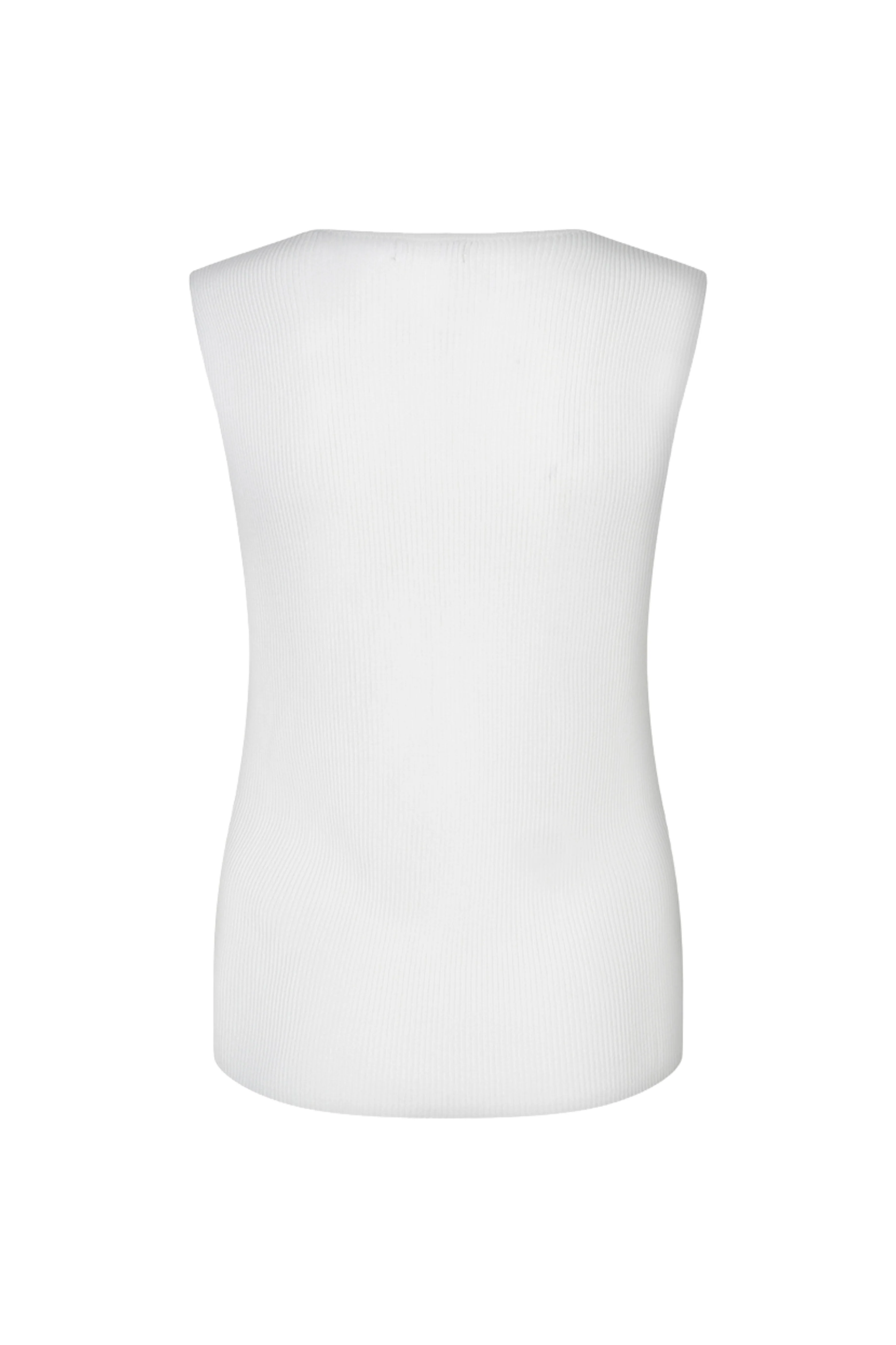 Top Fake Placket Knit Offwhite HS26.07208 - Image 4