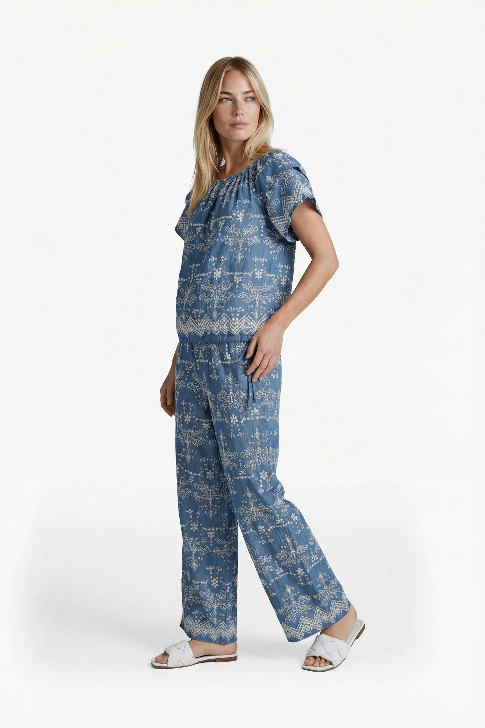 Top Fallon Denim Mid Blue - Image 6