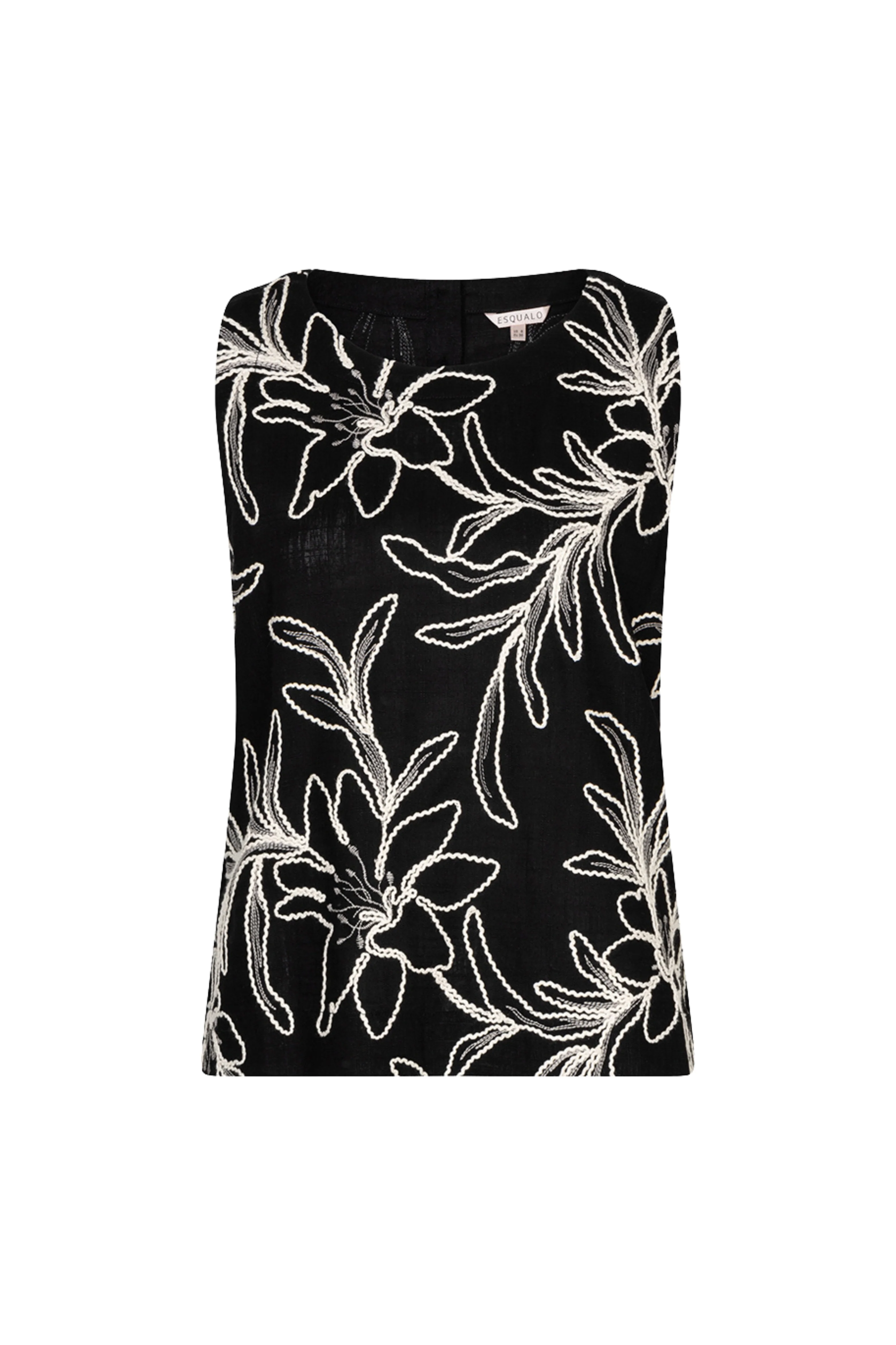 Top Flower Embroidery Black HS26.15212 - Image 2