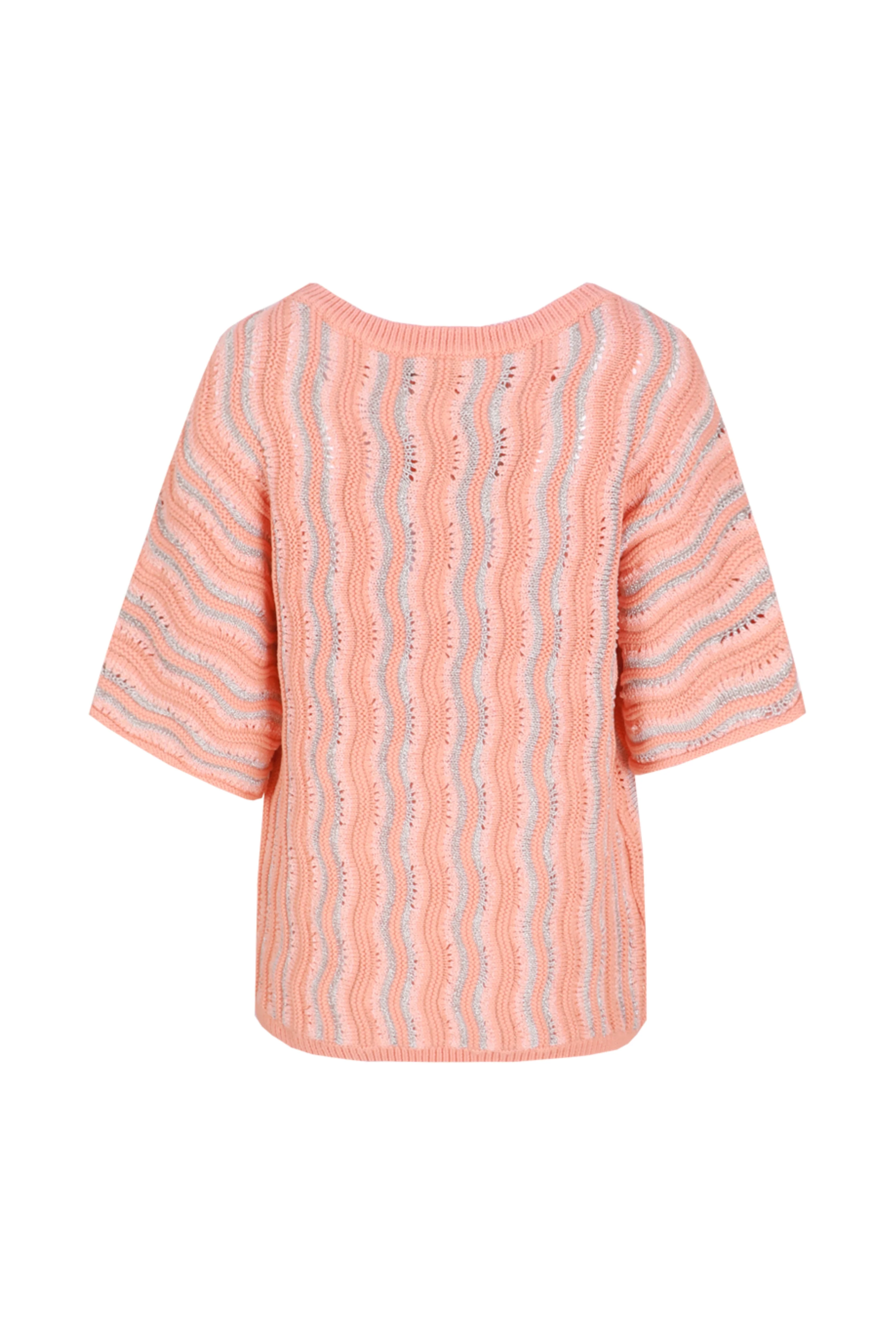 Top Gwenore Warm Coral Wool White - Image 5