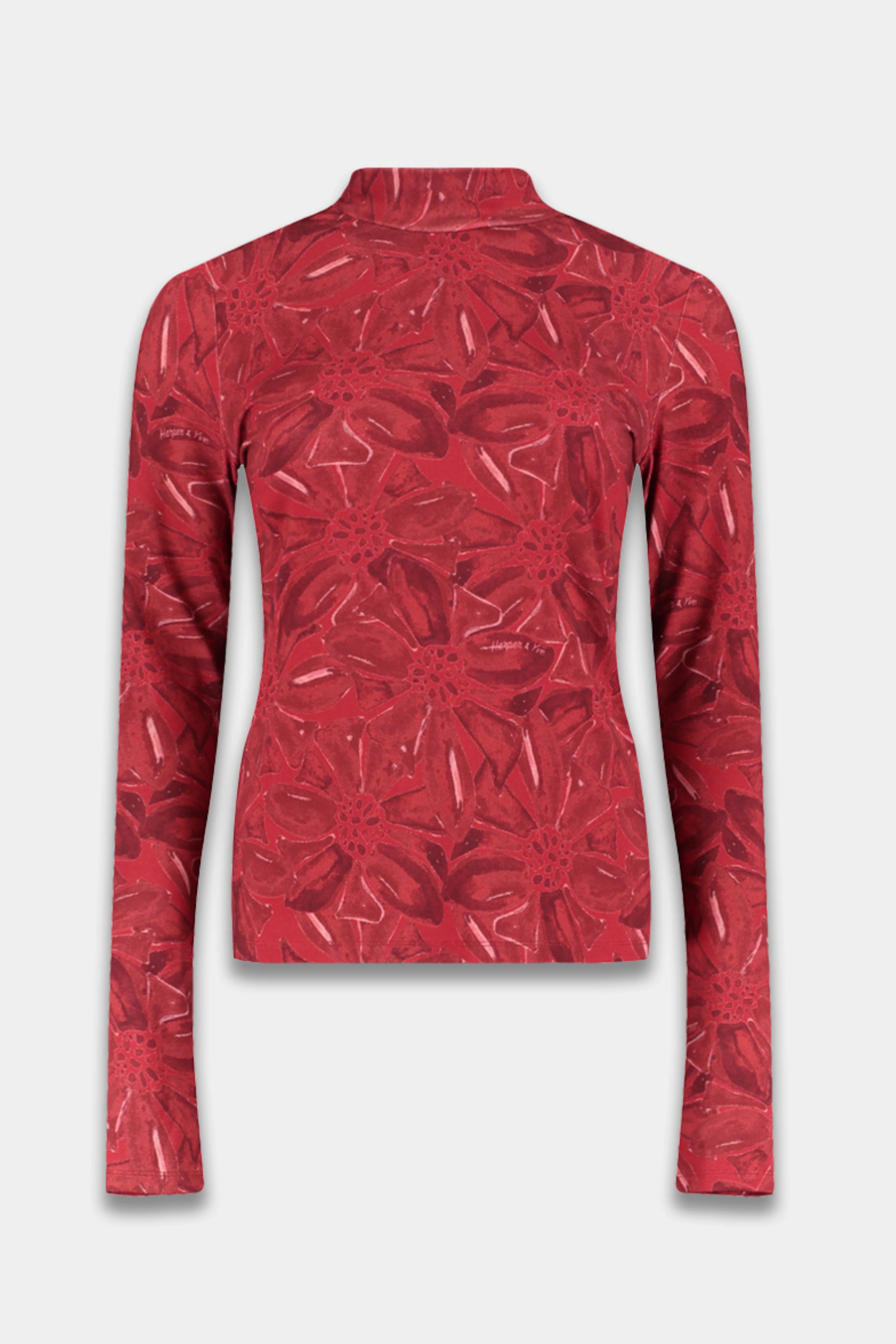 Top Jane Ruby Red Flower AW25T504 - Image 2