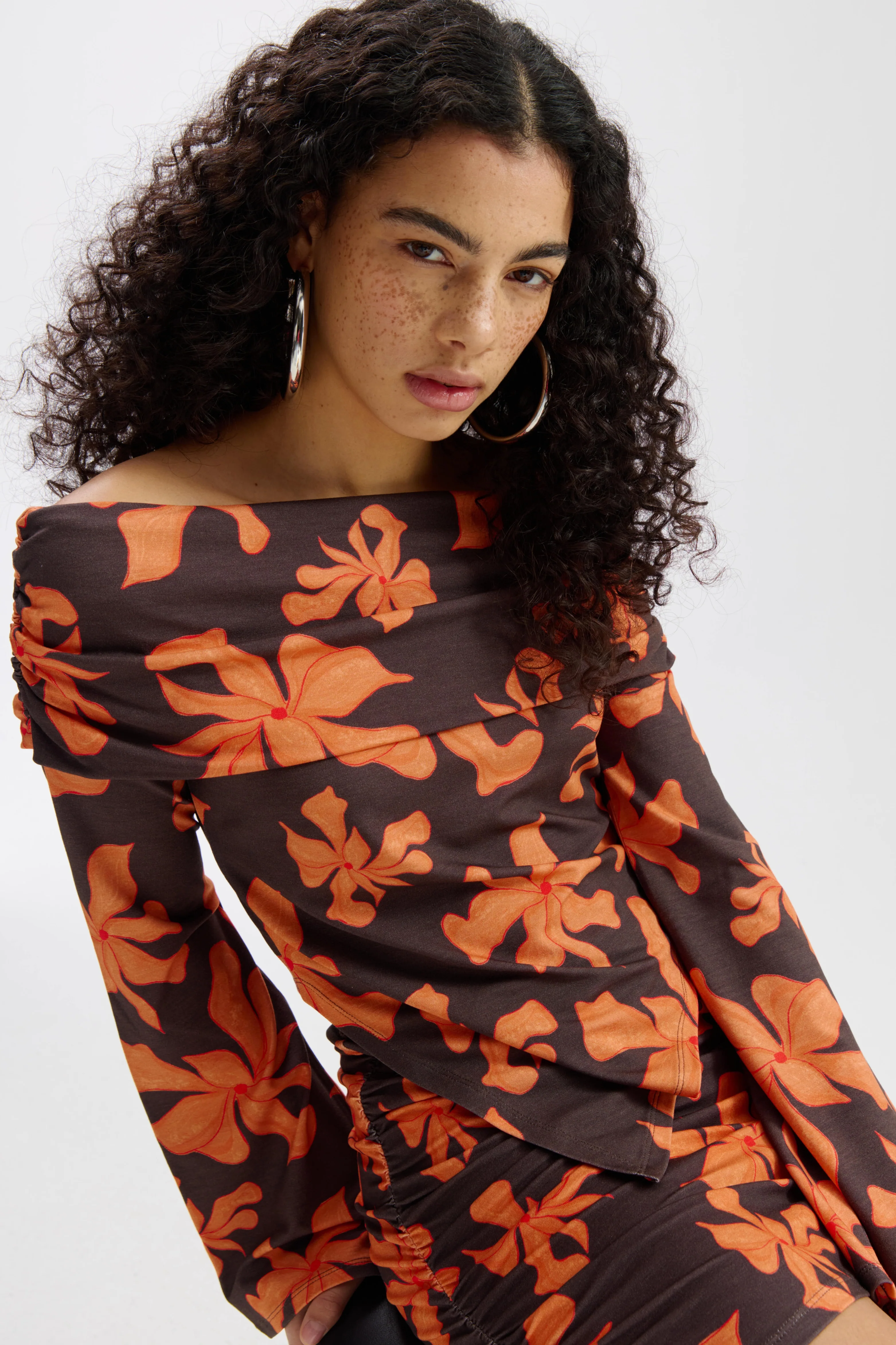 Top Jesse Wild Flower Orange SS6T505 - Image 3