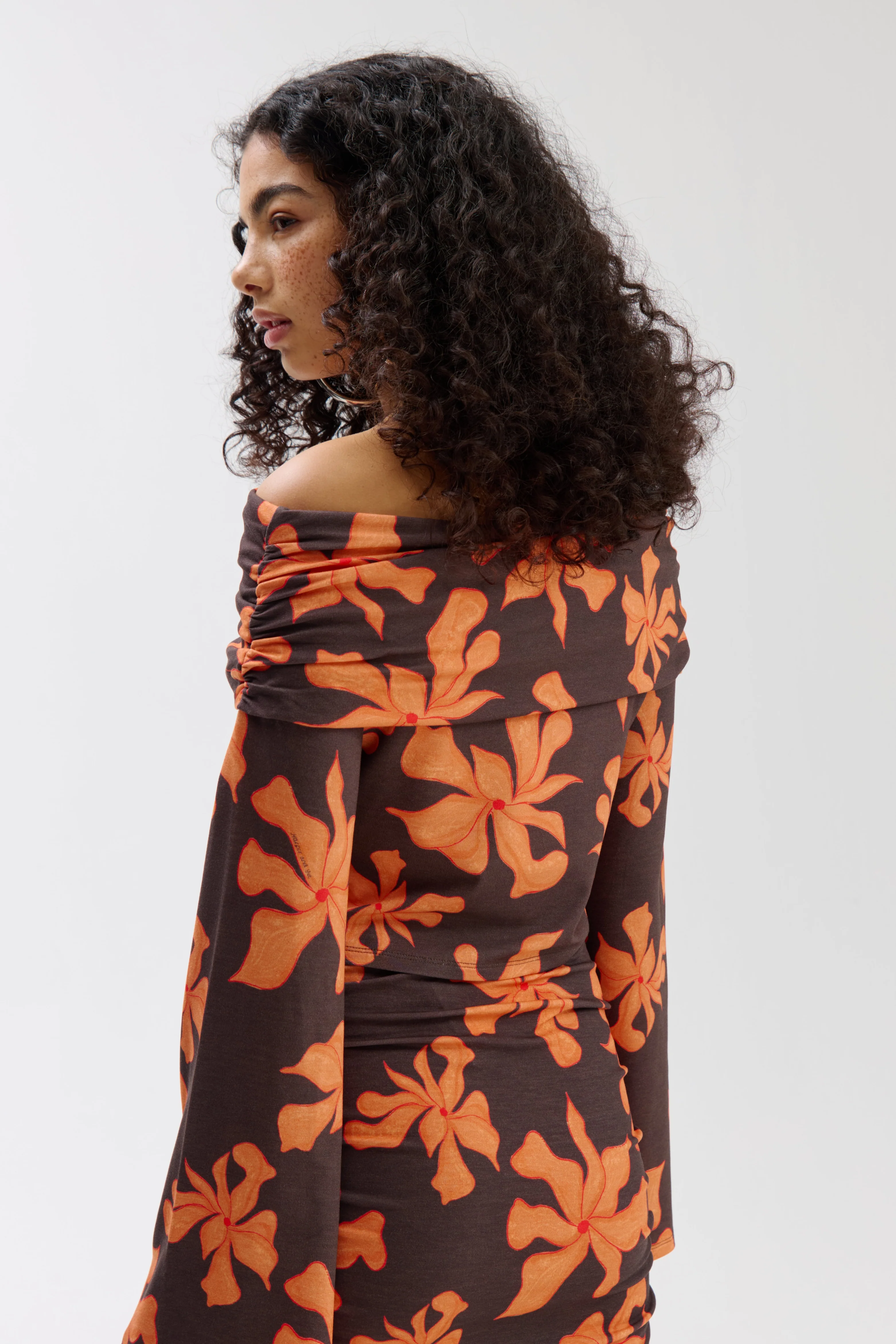Top Jesse Wild Flower Orange SS6T505 - Image 6