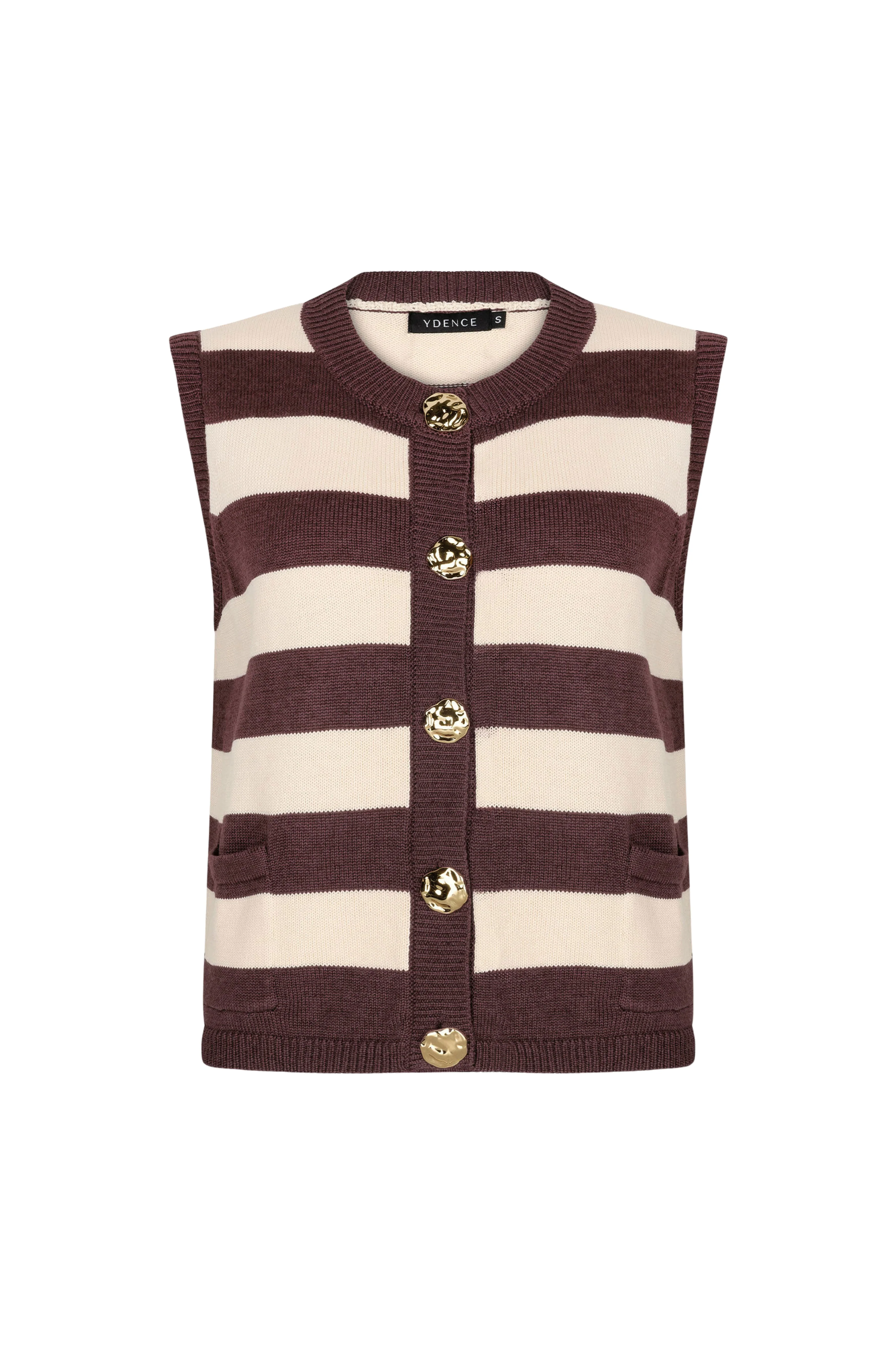 Top Knitted Judith Brown Ecru - Image 4